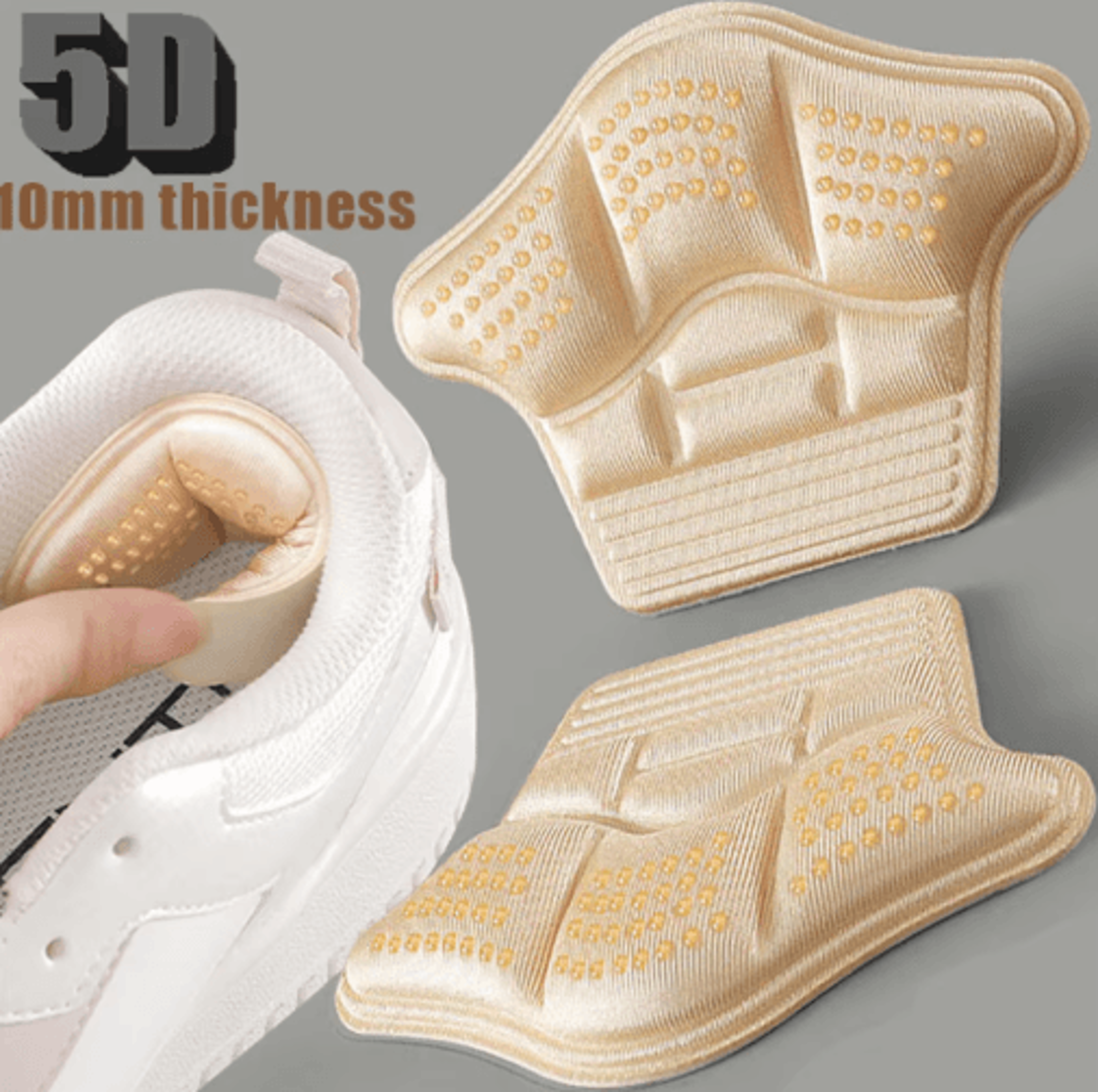 4Piece Heel Protector Stickers  AntiWear Cushion Inserts For Better Fit 0