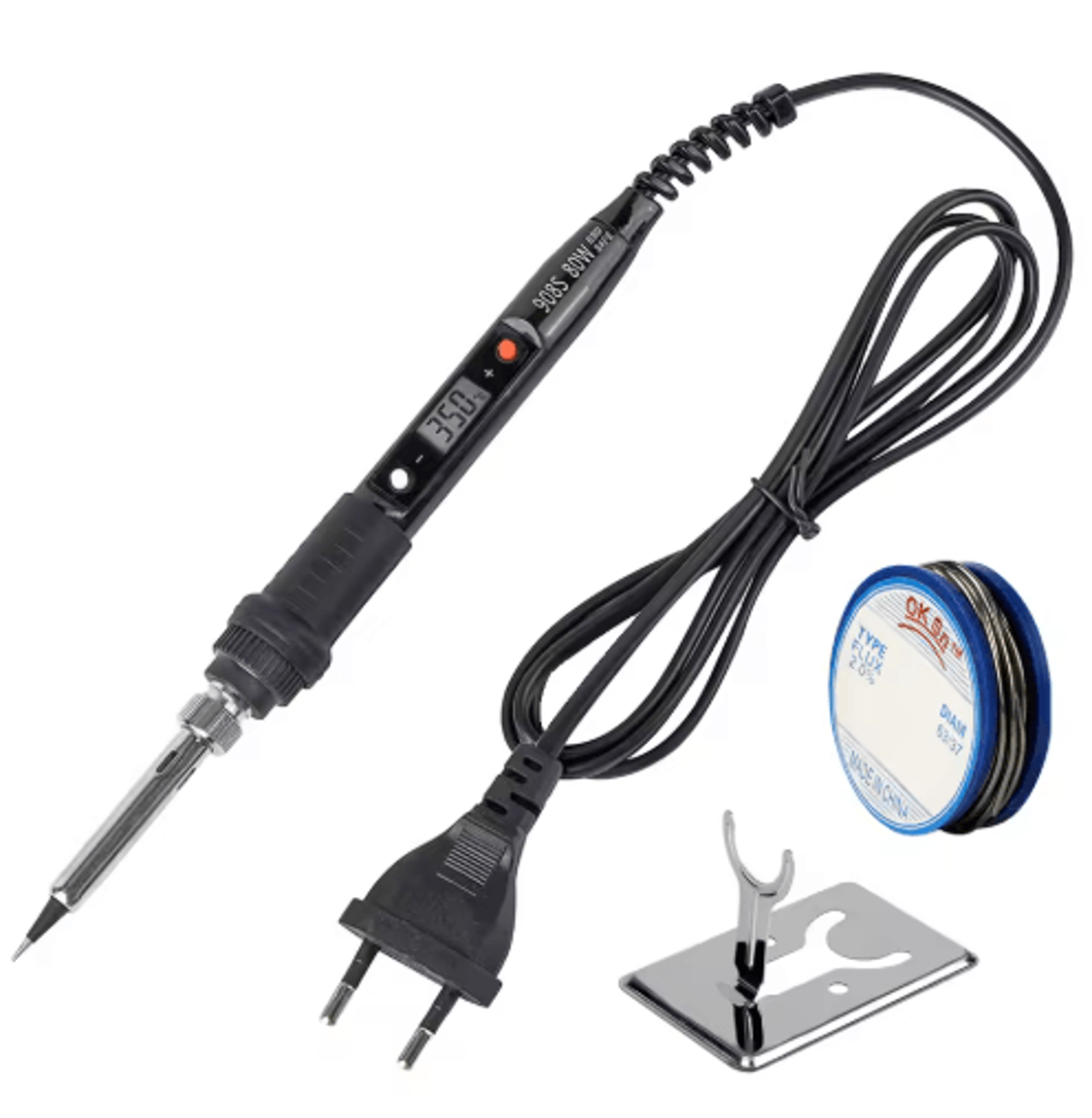 JCD 80W Digital Soldering Iron With LCD Display  Adjustable Temperature 8