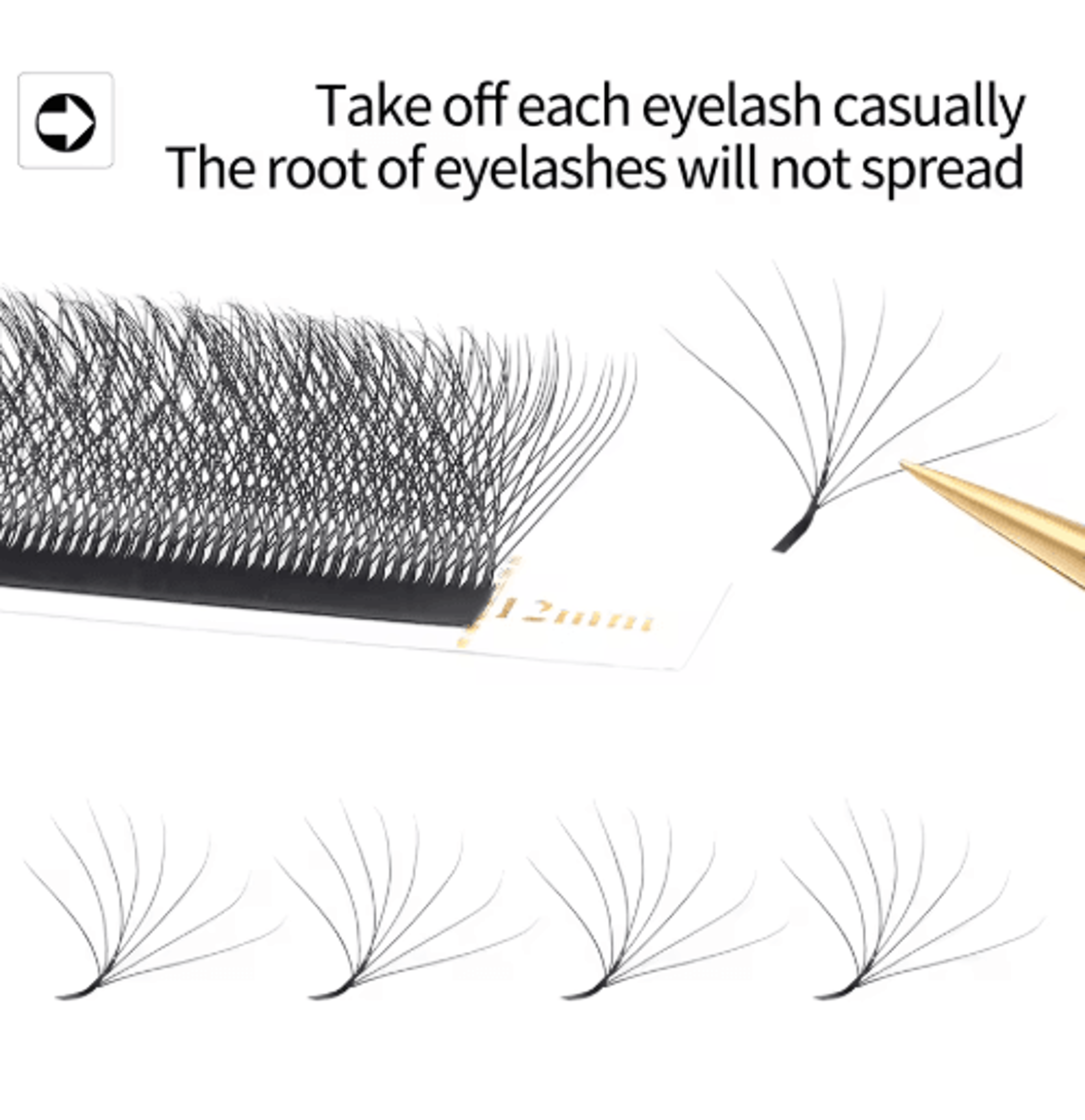 XIUSUZAKI W Shaped Bloom Premade Fan Lash Extensions 2D To 8D YY Style 5
