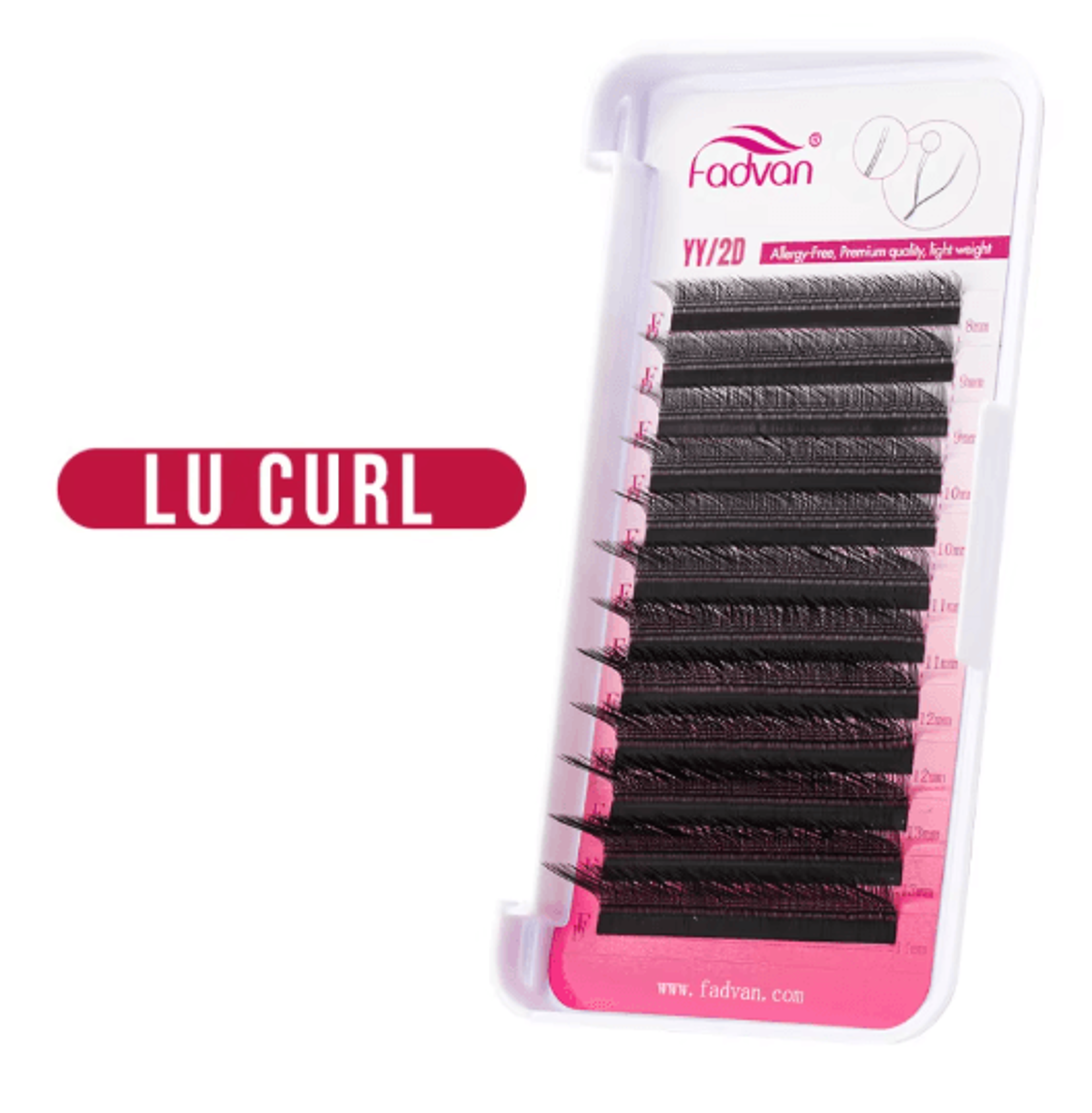 FADVAN YY Shape Faux Mink Premade Volume Lashes For Fox Eyes Black And Brown 4