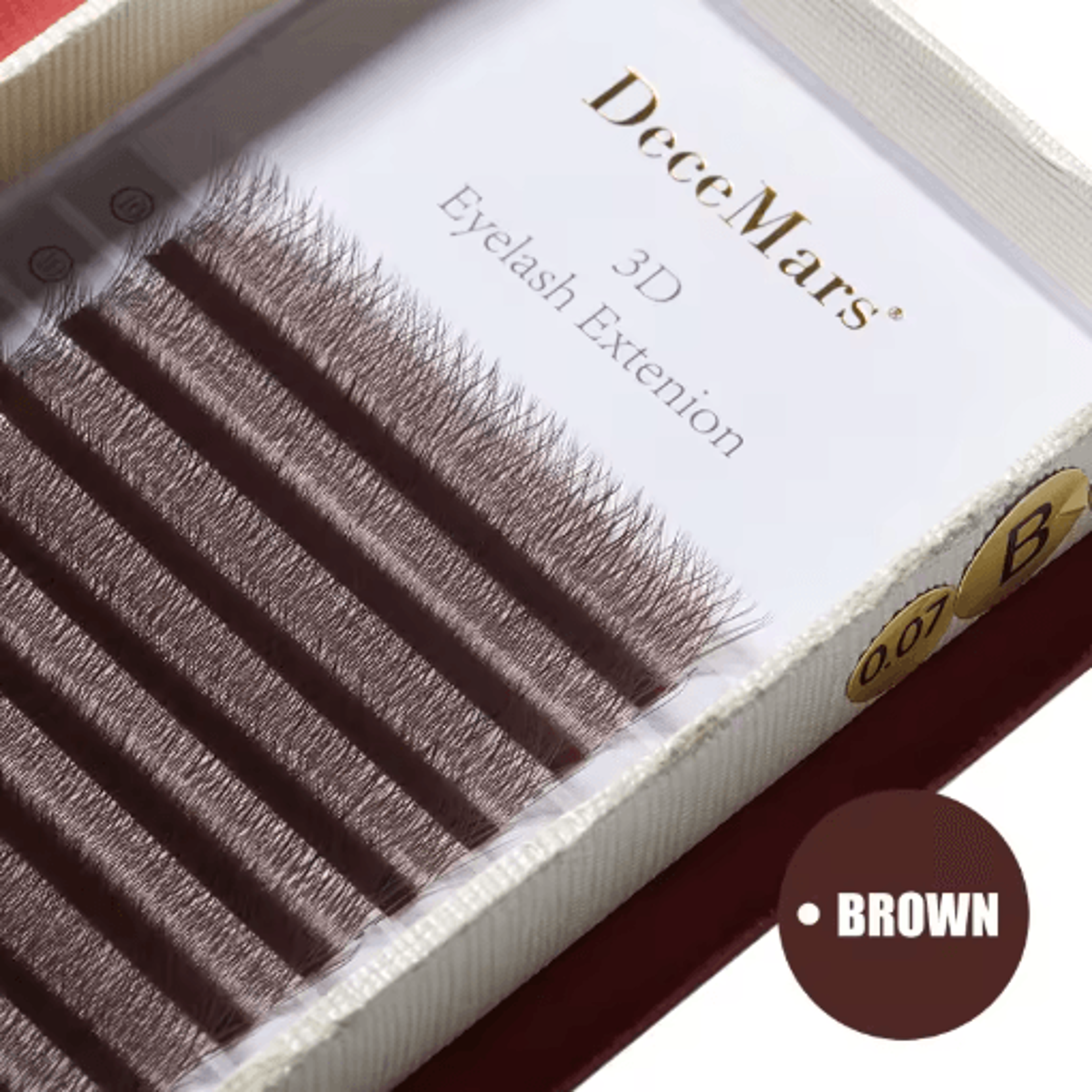 DeceMars 3D W Shaped Individual Lash Extensions With C D Curl 3 Tip 0