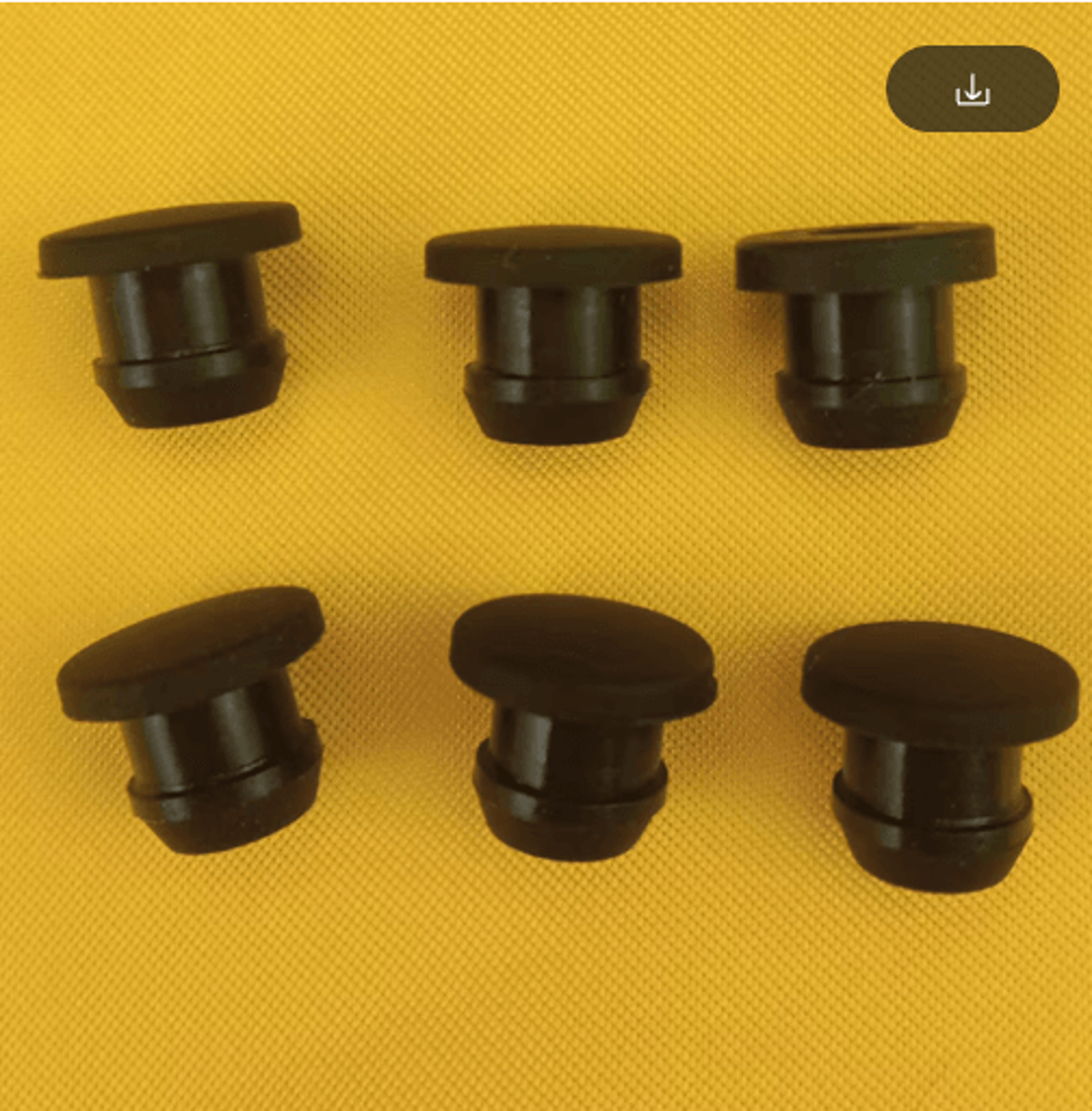 Black Silicone Rubber T Type Plug Set High Temperature SnapOn End Caps 25 To 506mm 2