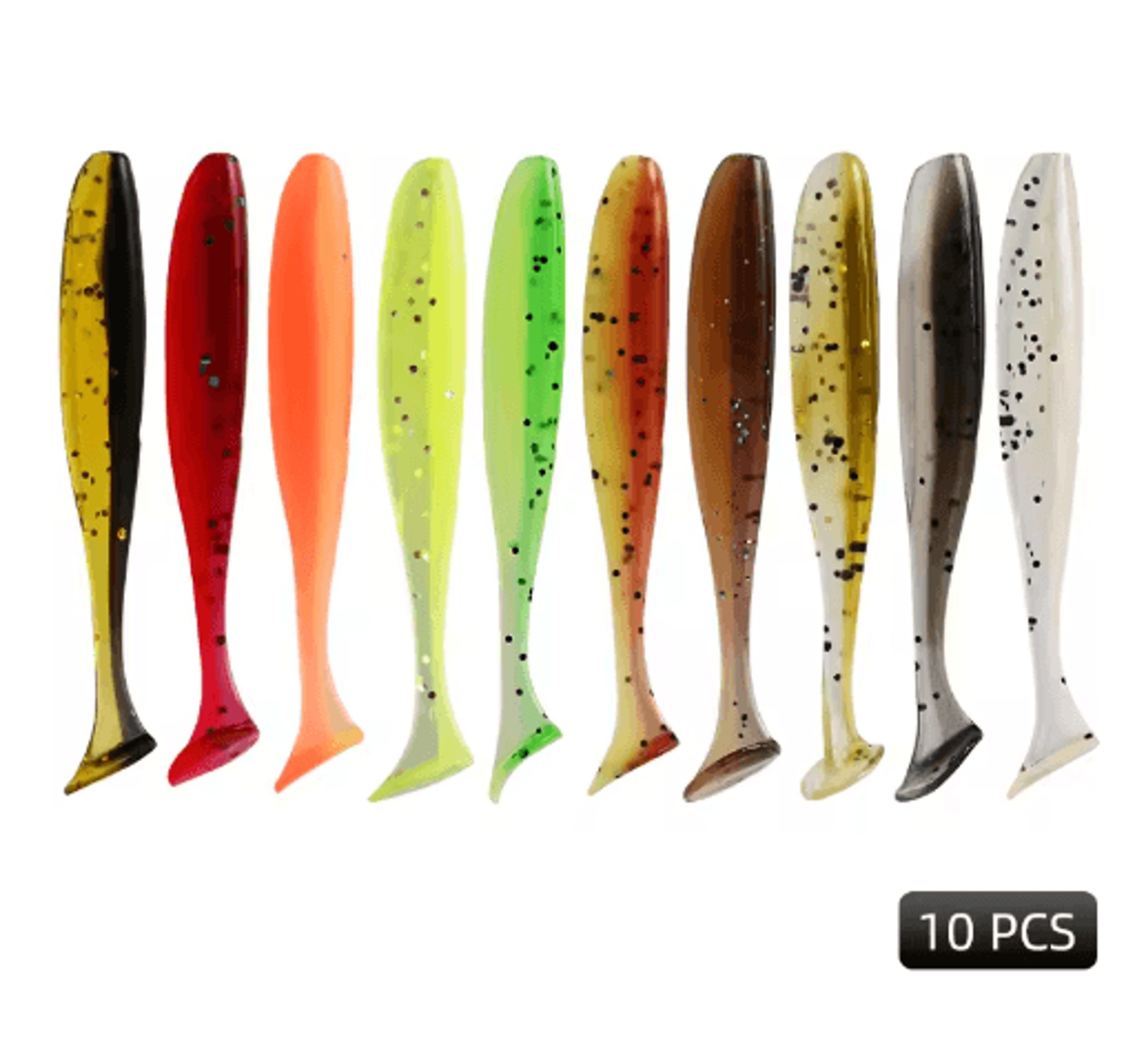 MEREDITH Easy Shiner Soft Fishing Lures Silicone Shad Baits 50mm To 100mm 5