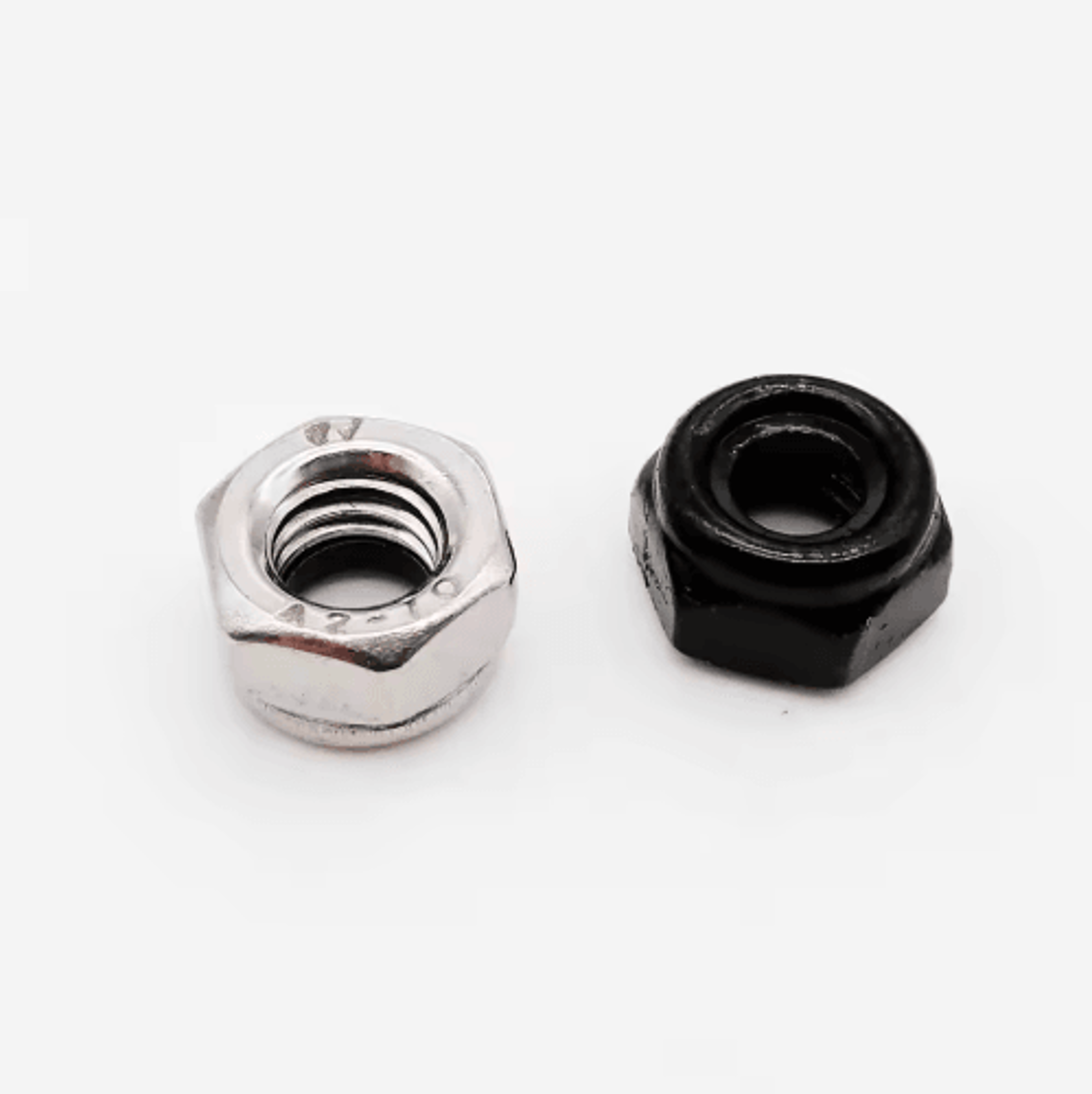 304 Stainless Steel Lock Nuts  Black Hex Nylon Insert Lock Nuts M2M16 4