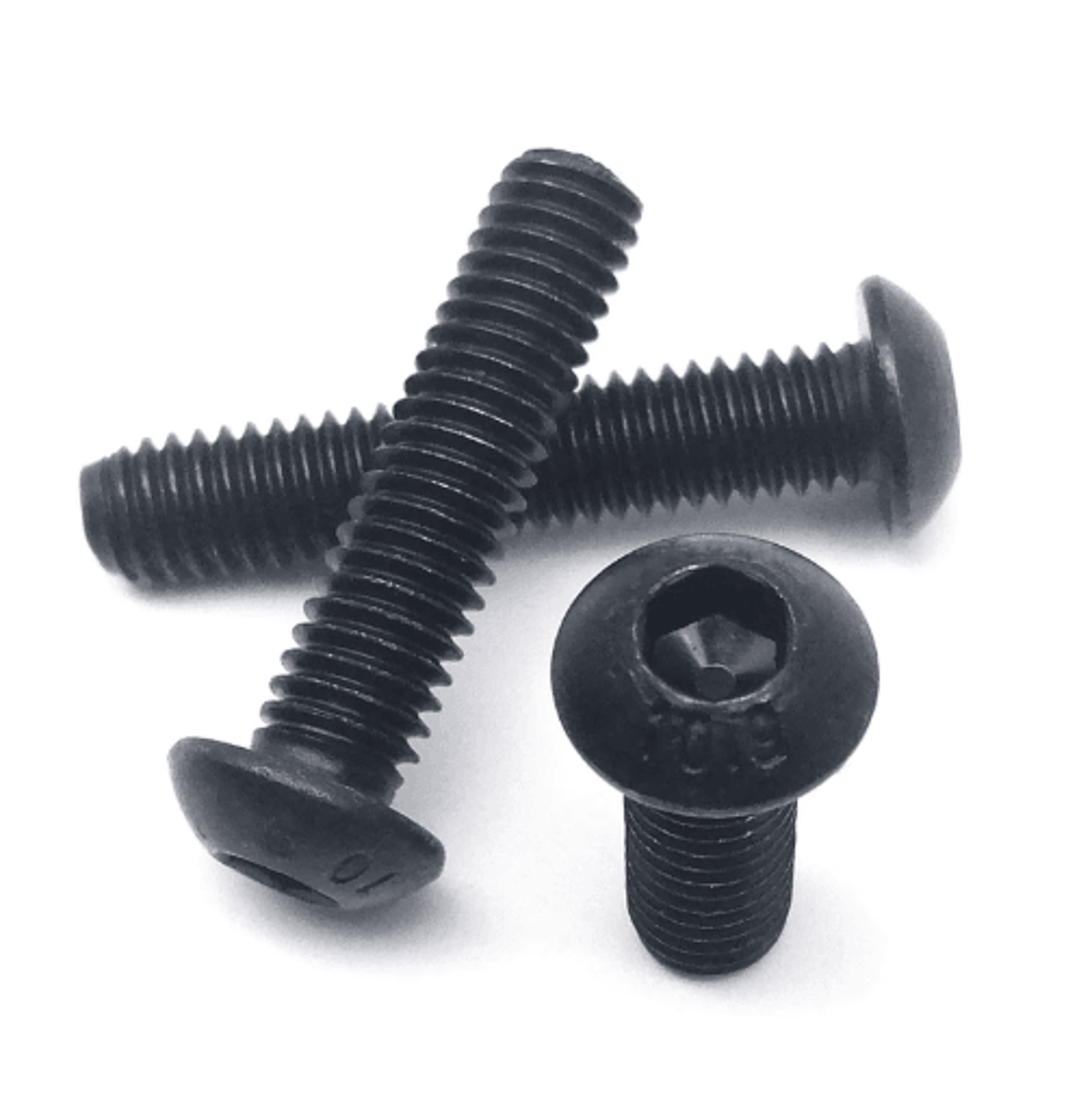 Black ISO7380 Button Head Screws  Grade 109 Hex Socket Allen Bolts M16M8 4