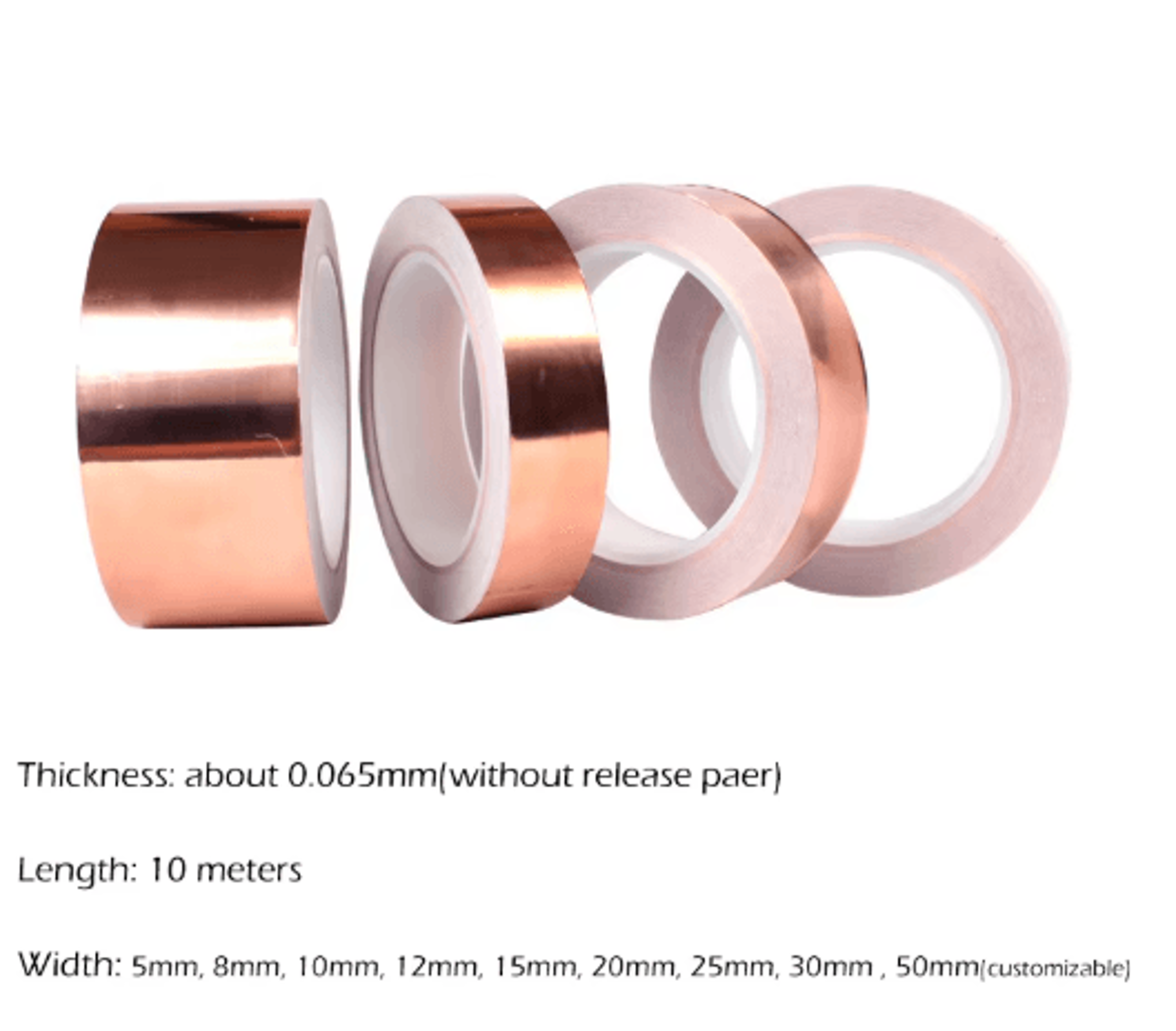 DIY Copper Foil Tape  DoubleSided Conductive EMI Shielding Repair Tape 2