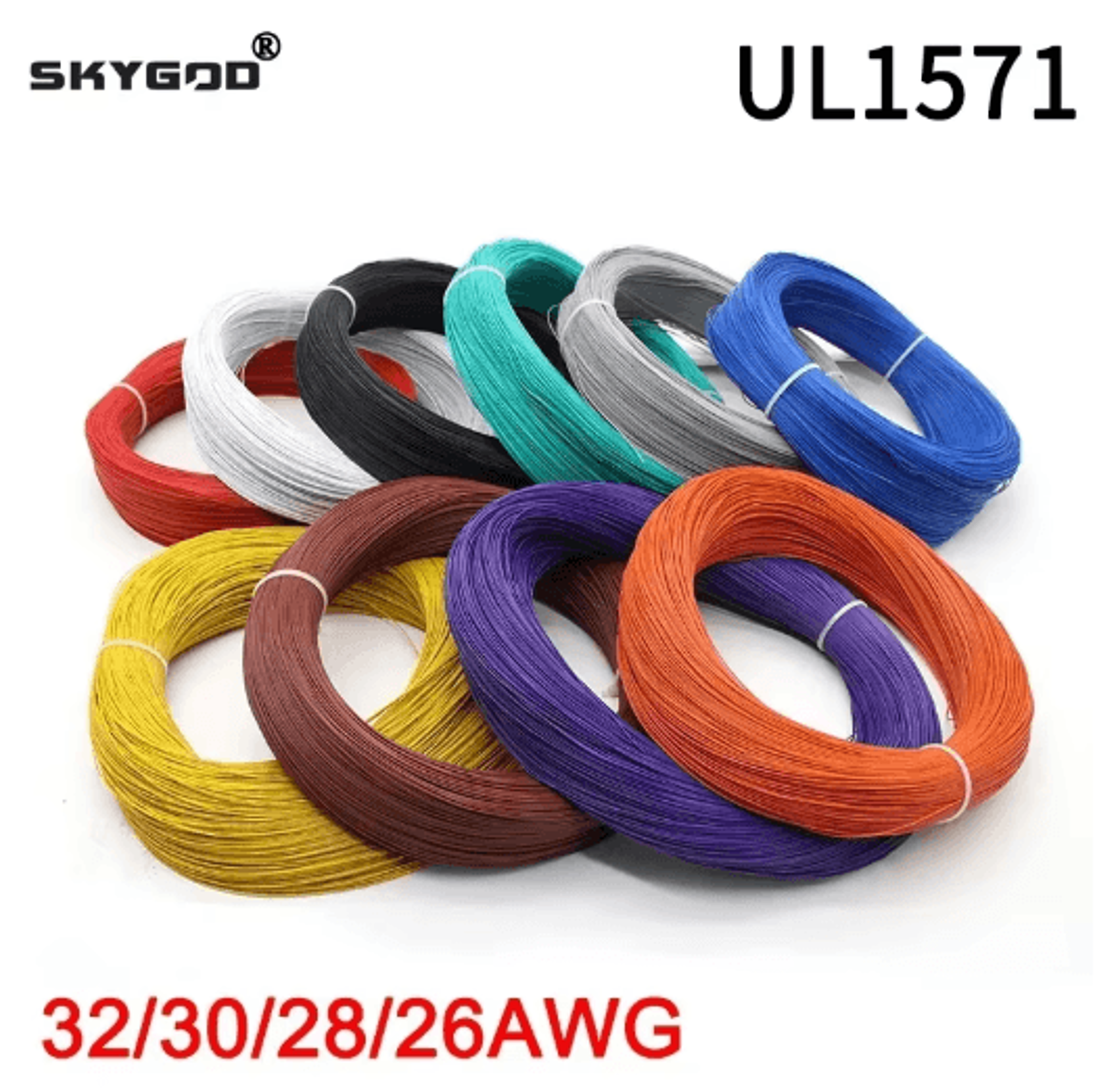 UL1571 PVC Insulated Tinned Copper Electronic Wire For LED And DIY Wiring 0