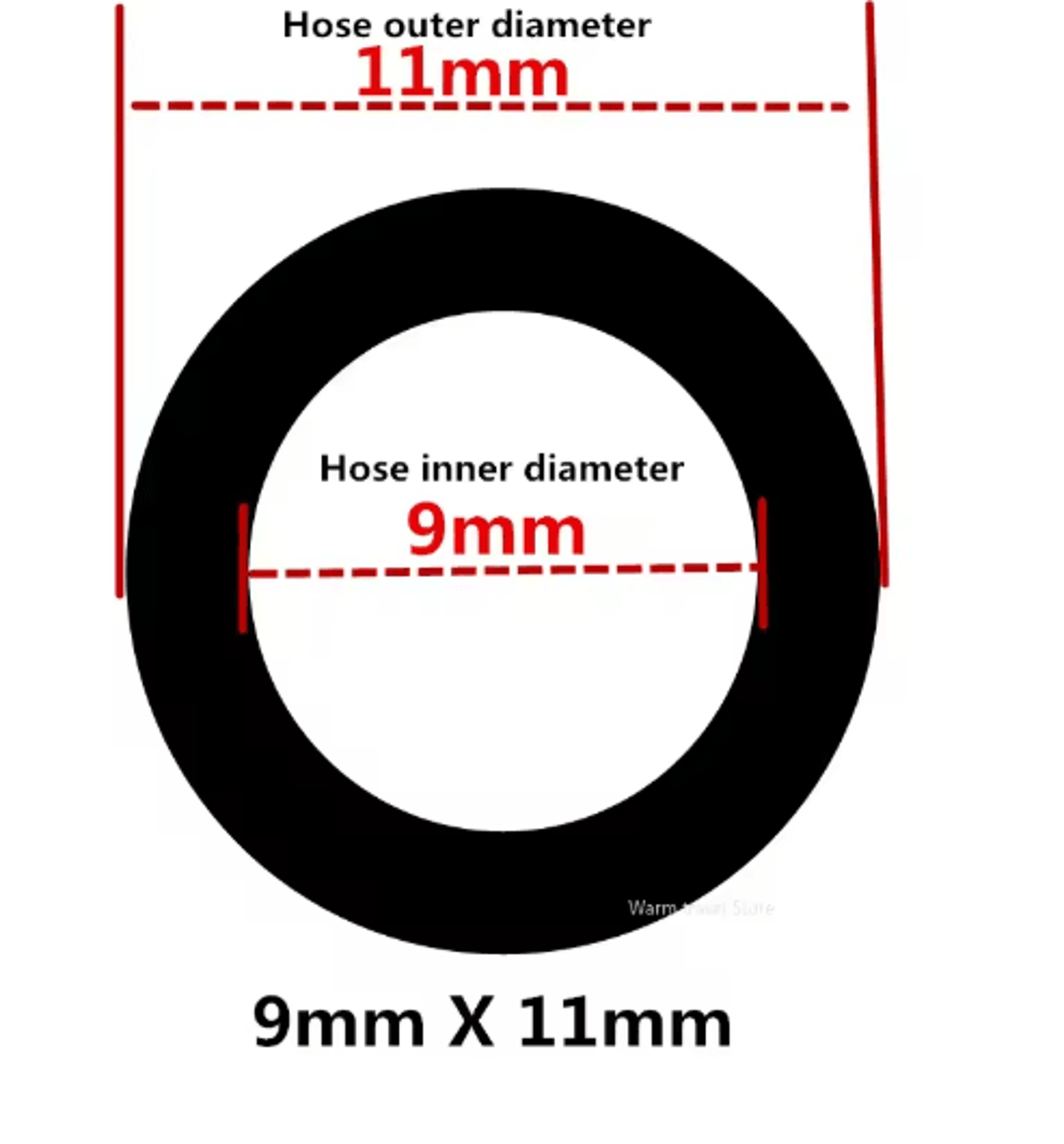 Transparent FoodGrade PVC Hose Pipe 412mm For Aquarium Pump  General Use 5