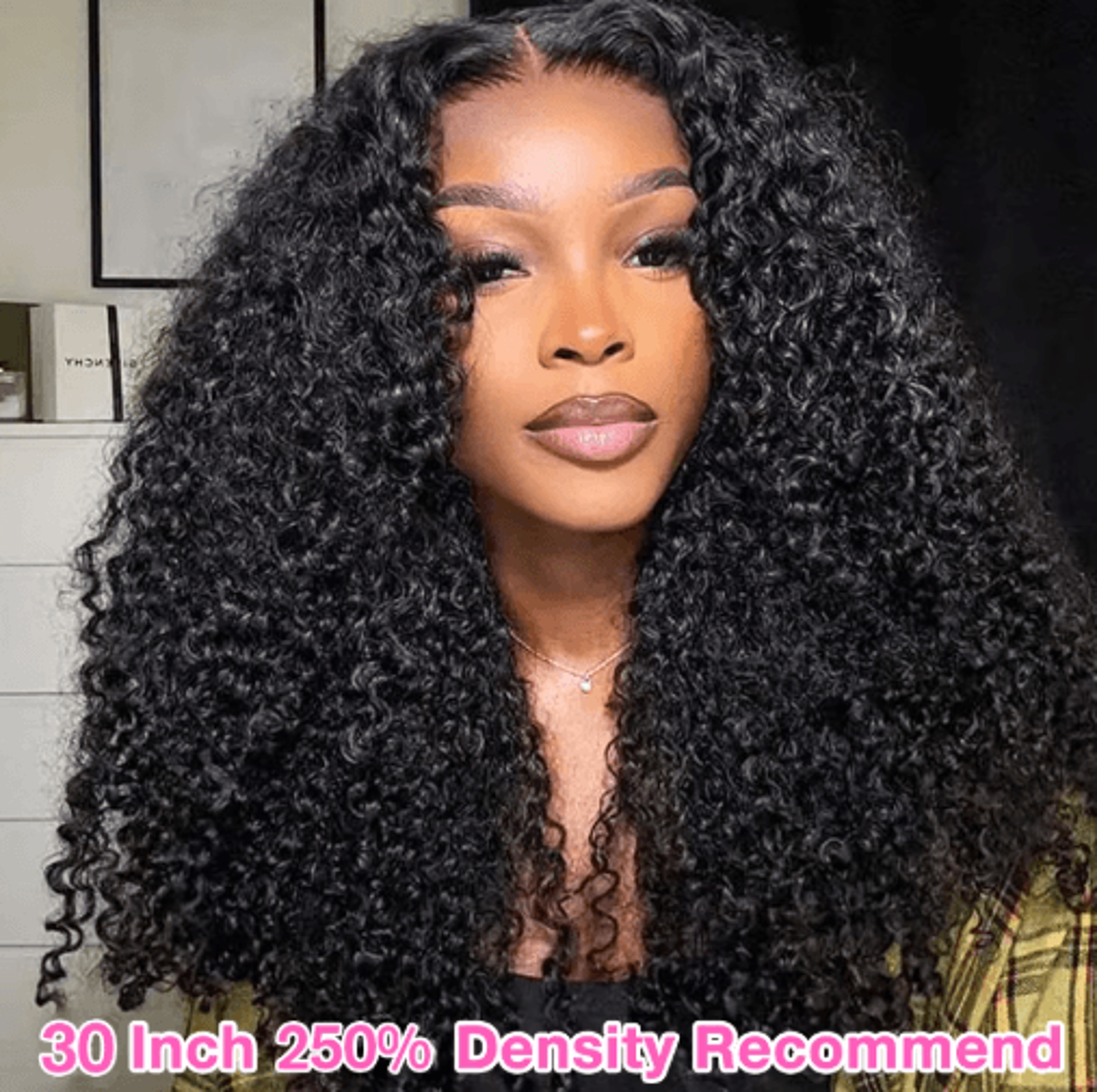 4C Kinky Curly Human Hair Wig With 13by6 HD Lace Frontal  4by4 Glueless Closure 4