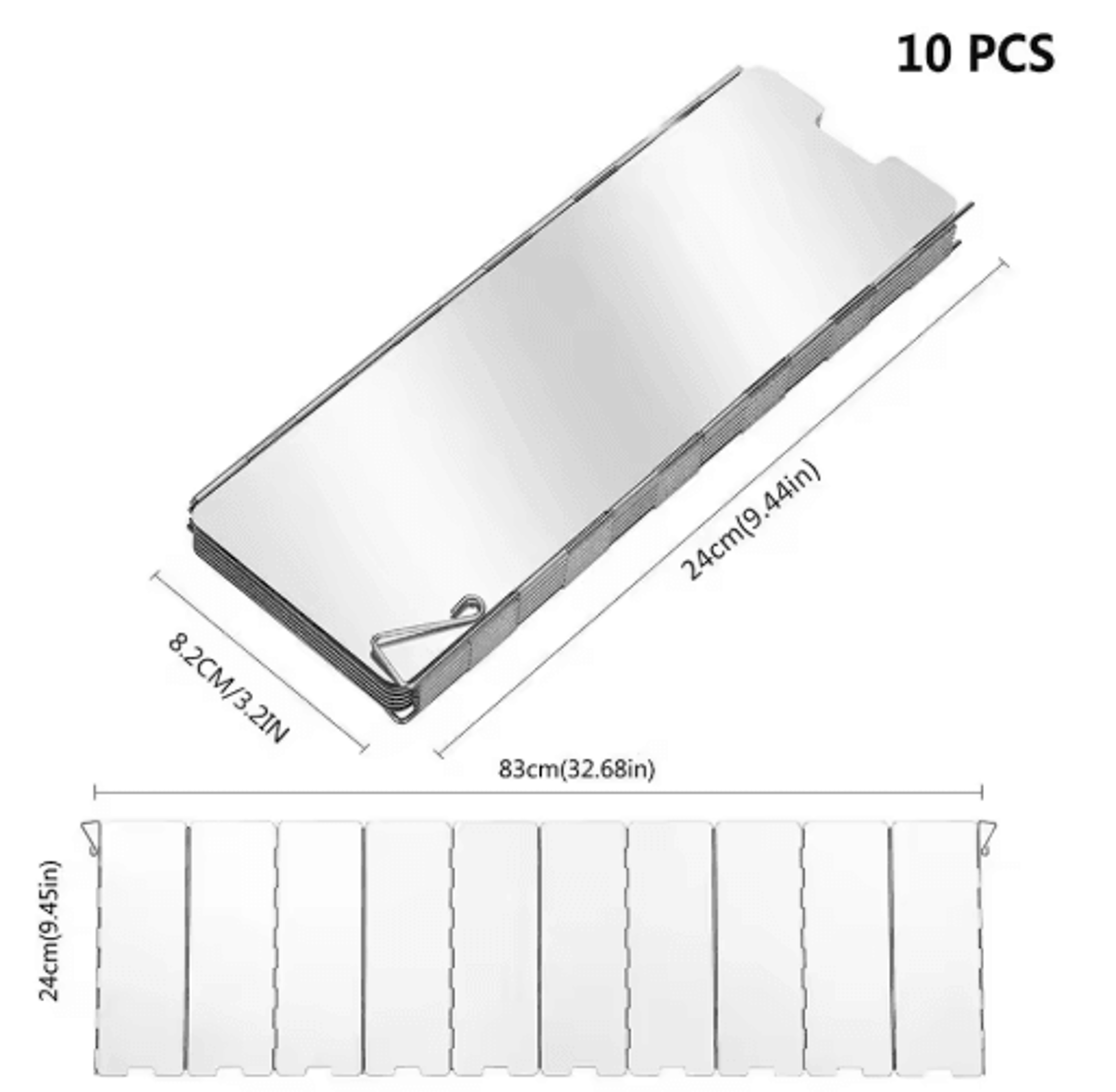 Aluminum Alloy Camping Stove Windscreen Windproof Gas Stove Shield For Outdoor Cooking 4