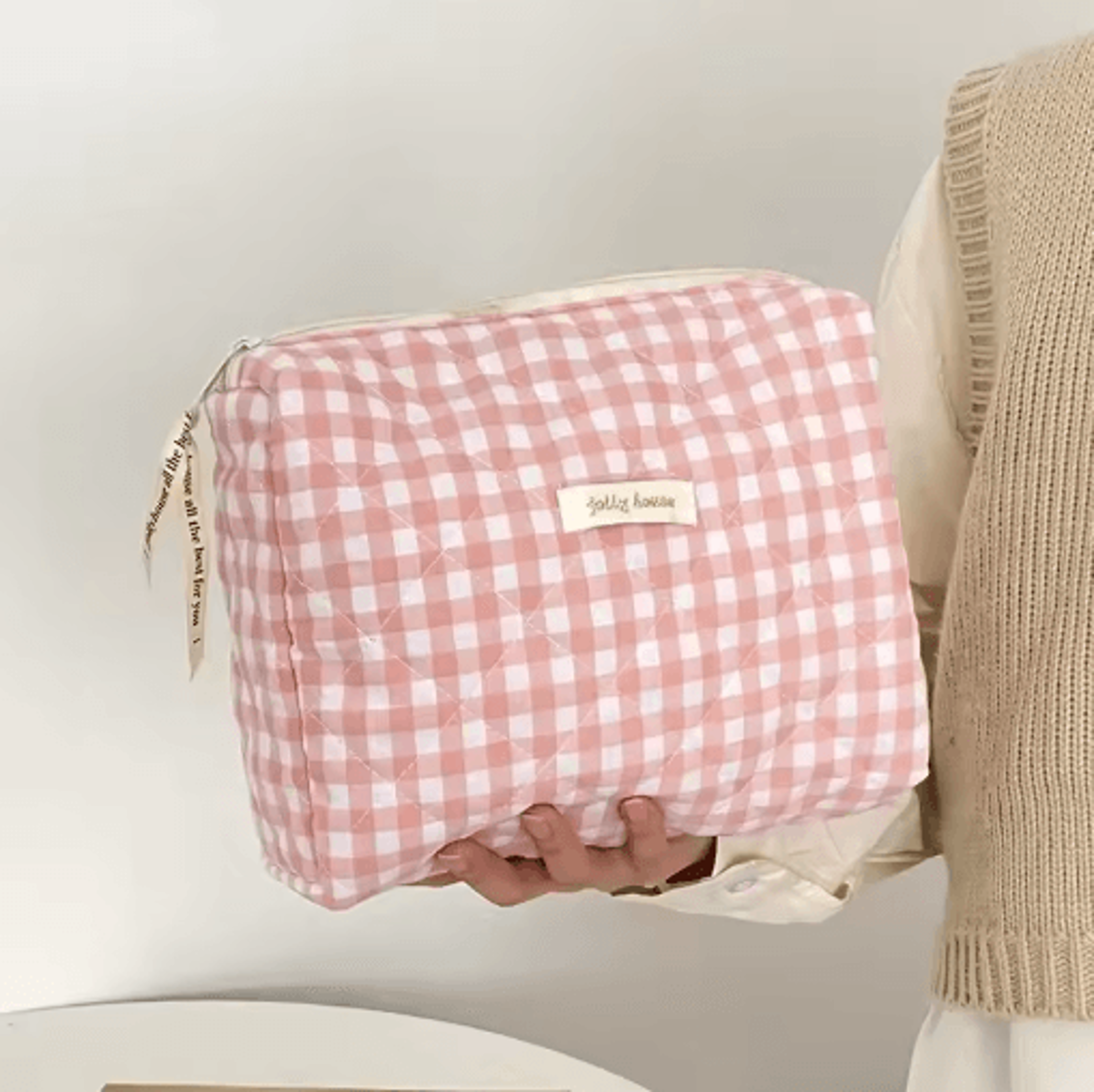Large Capacity Womens Cosmetic Bag Zippered Travel Clutch And Small Storage Handbag 27