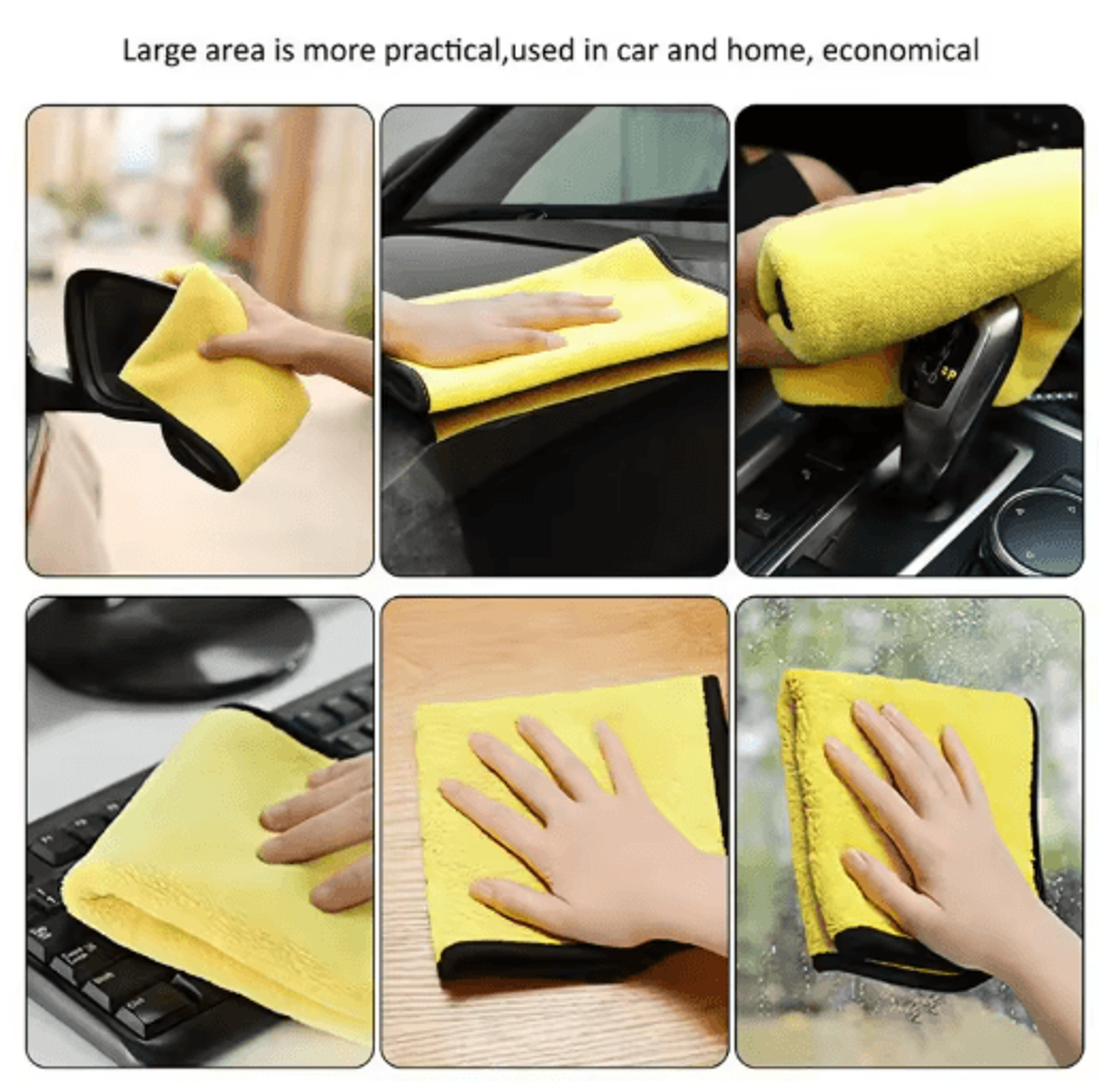 Professional Microfiber Car Cleaning Towels  UltraAbsorbent Detailing  Drying Cloths 101 Pcs 5