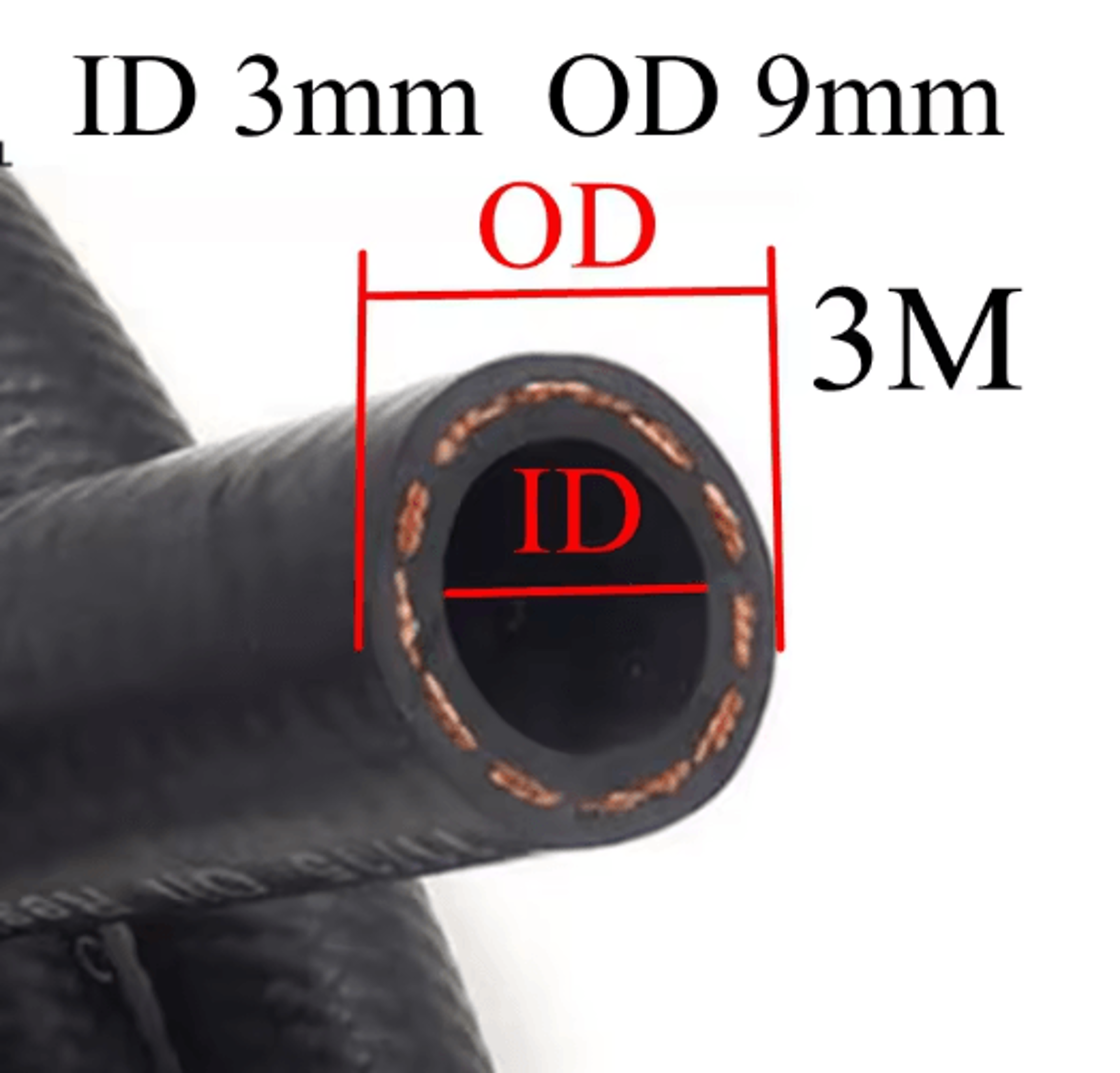 Flexible Car Fuel Hose Multi Size Fuel Line For Transfer  Automotive Use 1M To 3M 8