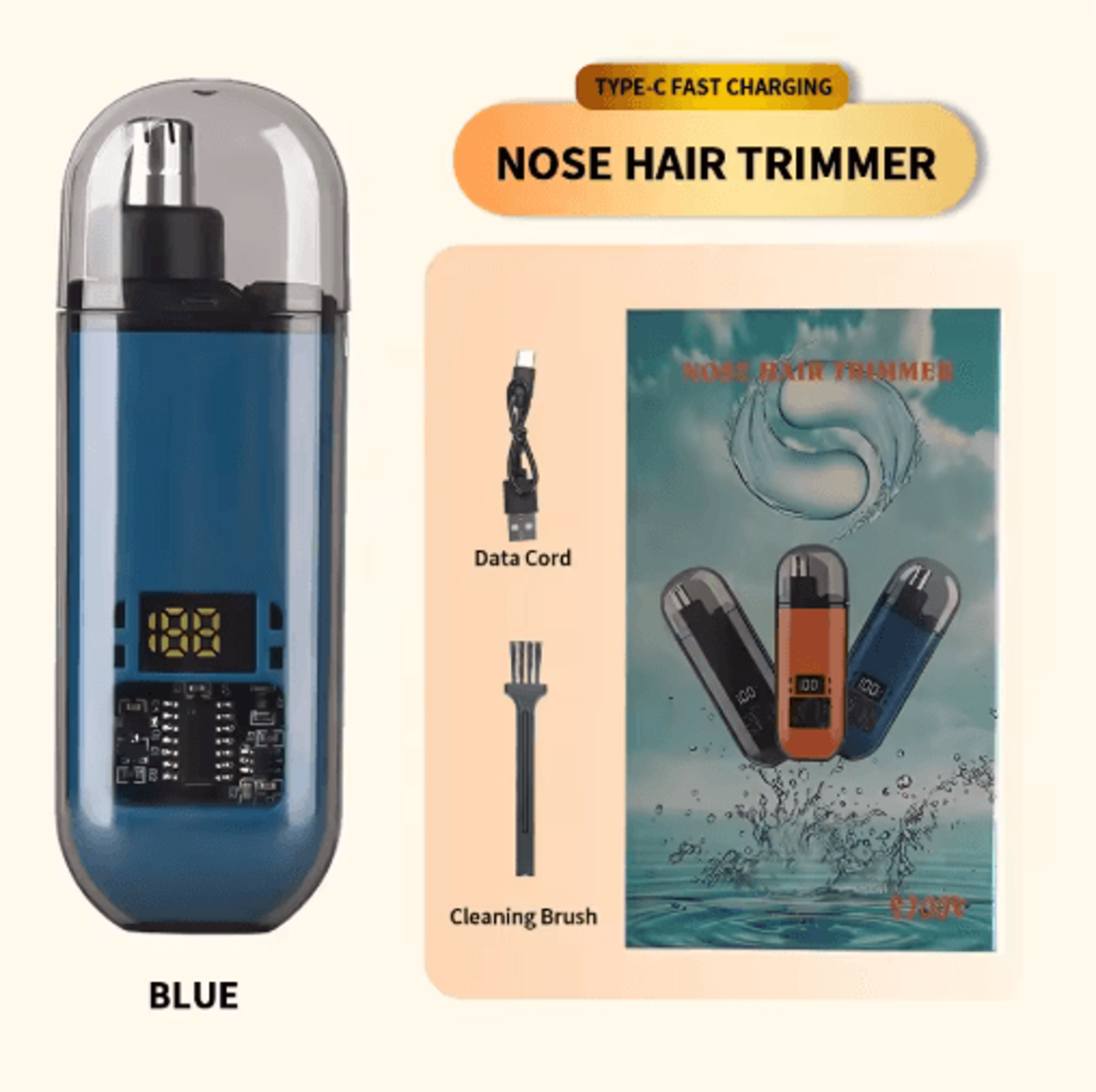 2in1 Electric Ear  Nose Hair Trimmer  Painless Portable Grooming Tool For Men 2024 1