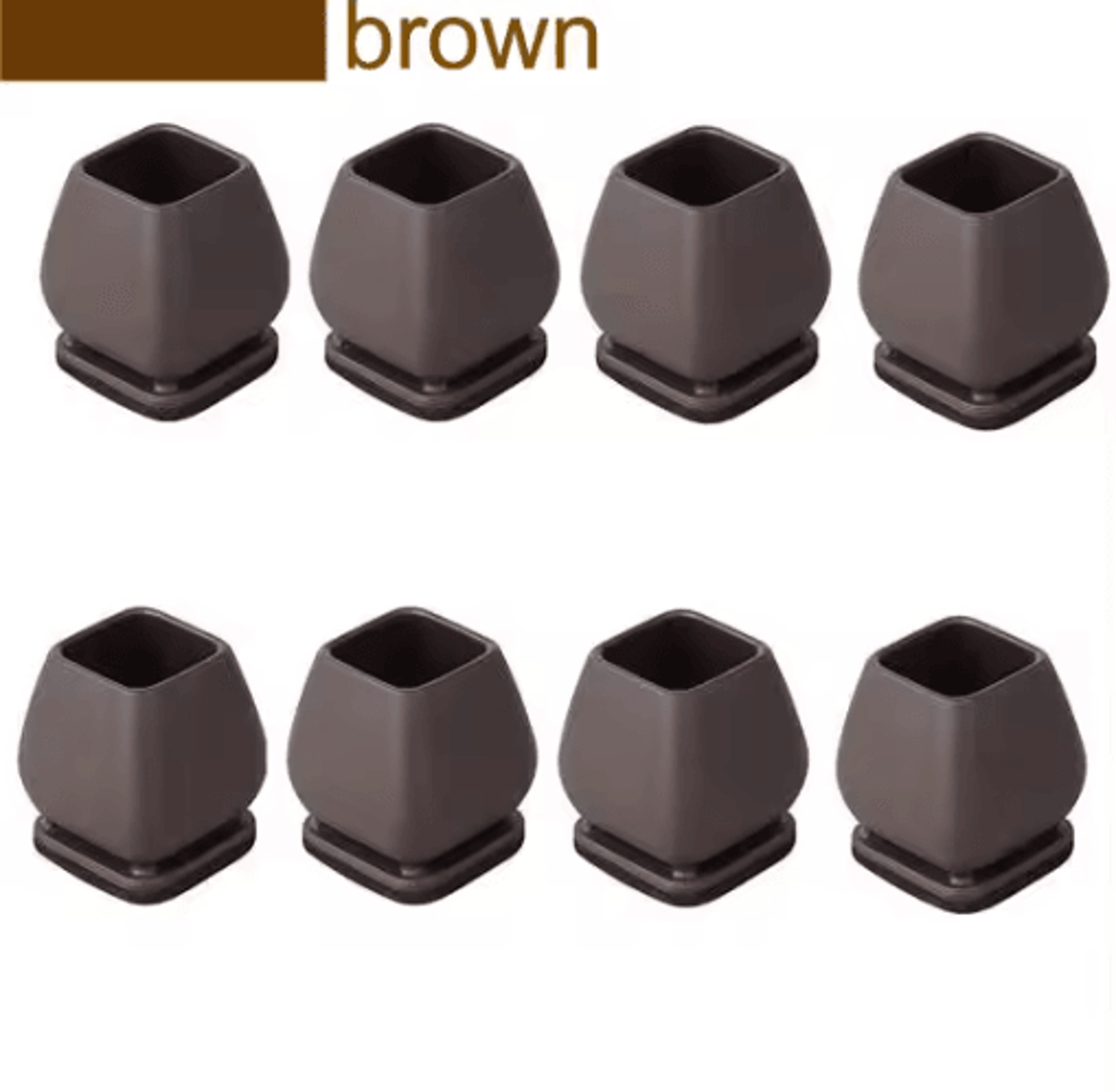 FlexGuard 15 Angled Felt Chair Leg Floor Protectors 8Pack 6