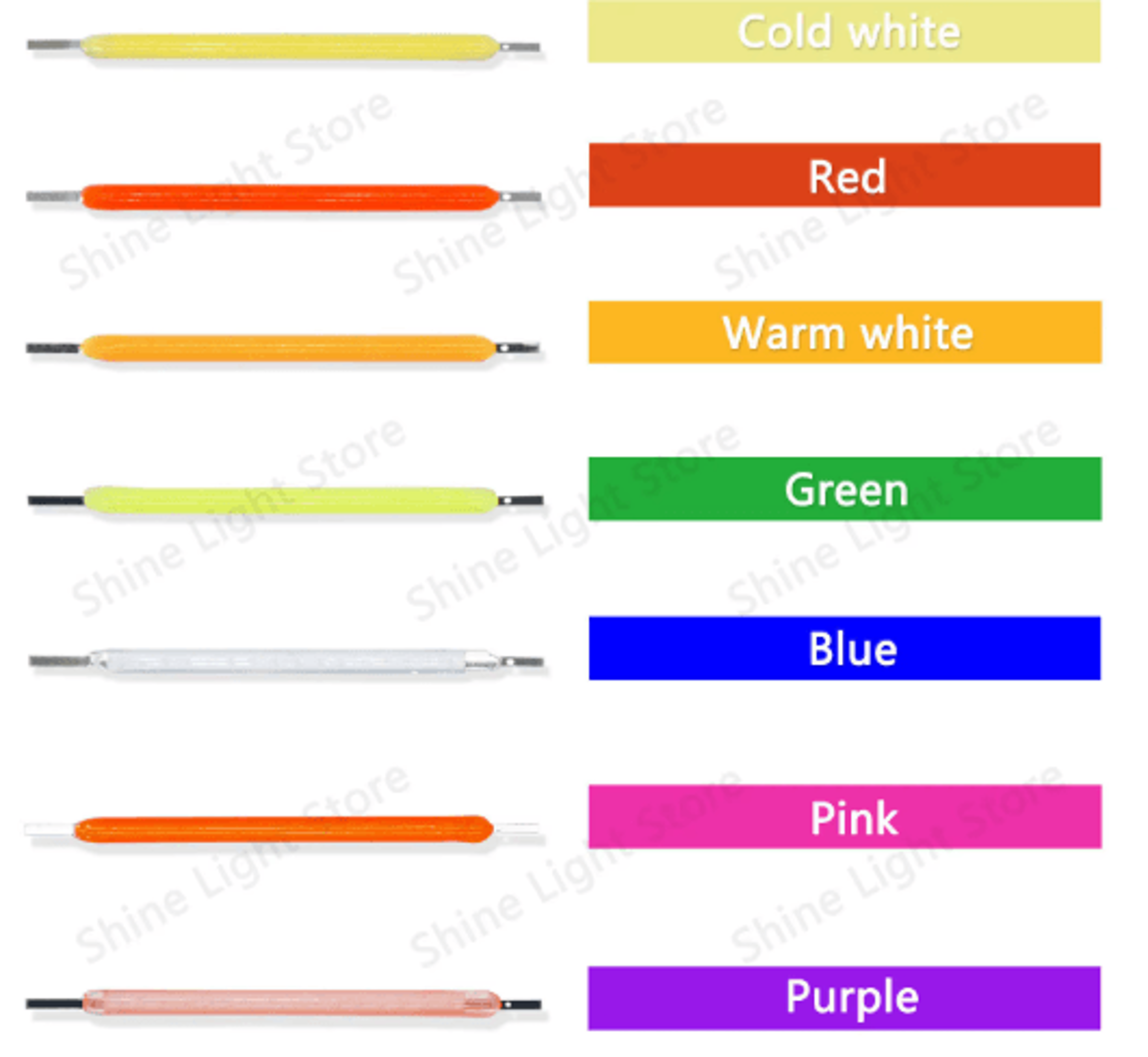 LumiString 3V COB LED Filament 38mm For DIY  Decorative Lighting 101200pcs 10