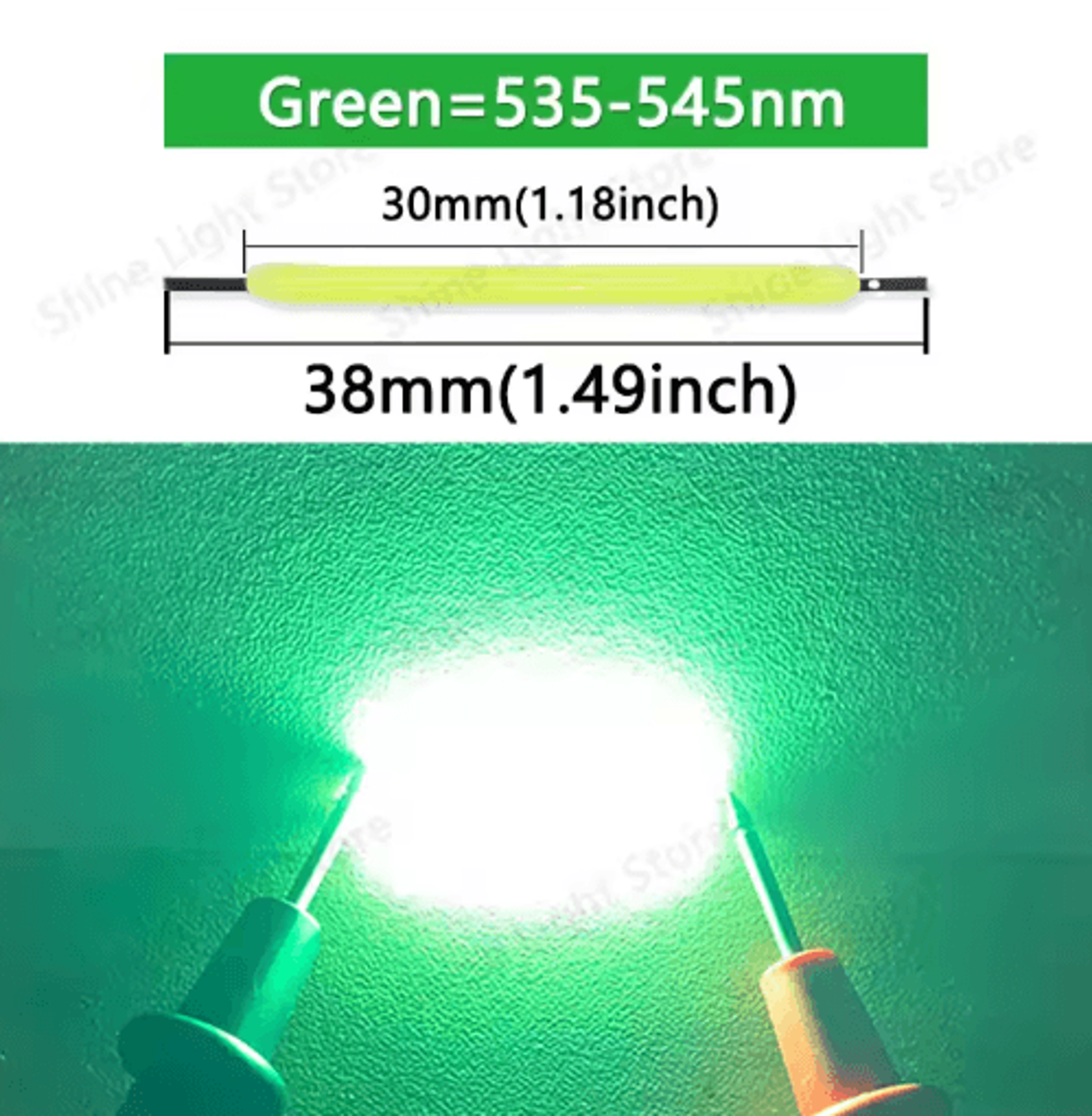 LumiString 3V COB LED Filament 38mm For DIY  Decorative Lighting 101200pcs 6