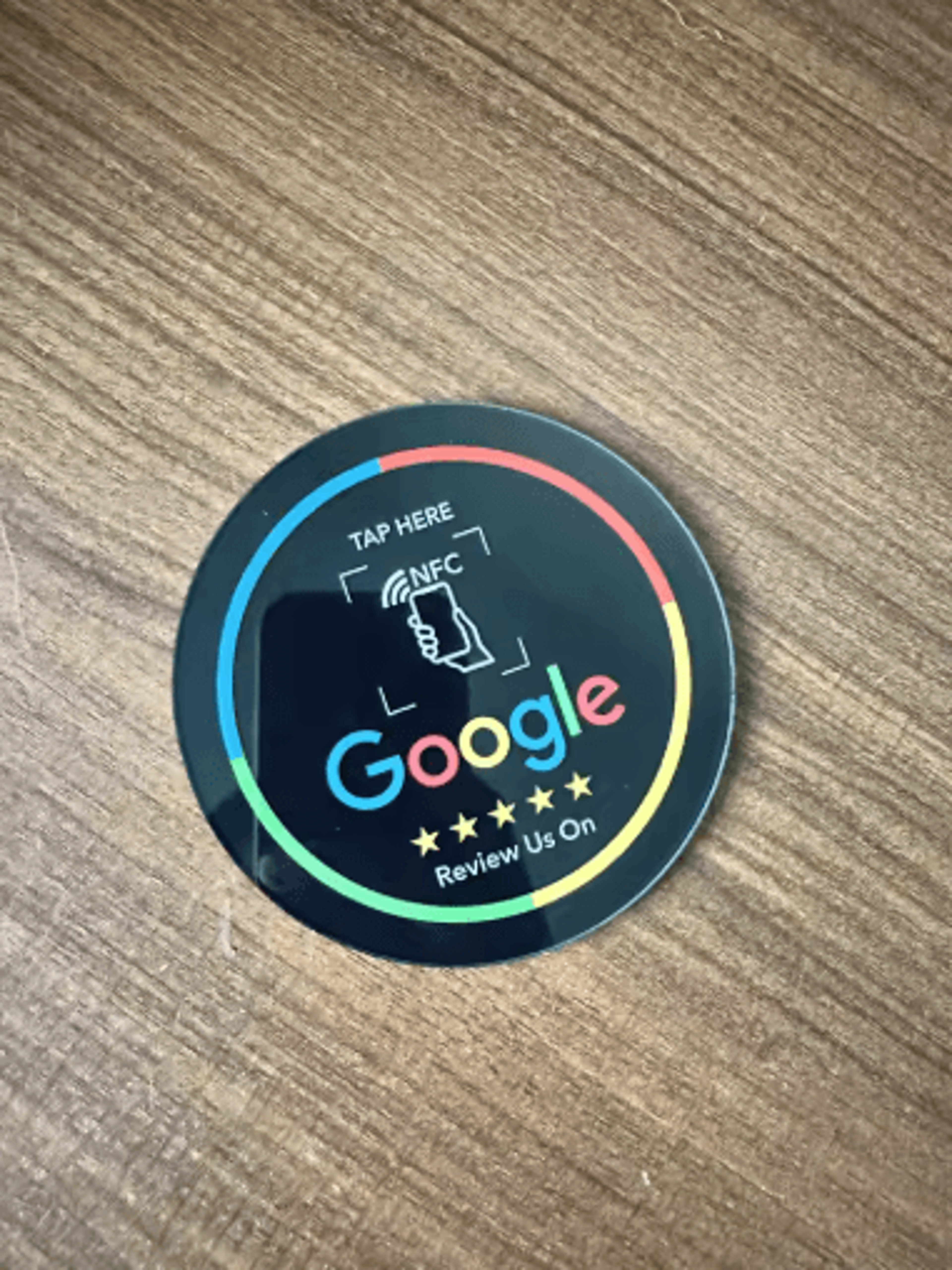 ReviewTap NFC Google Review Acrylic Stand And Card NTAG215 Waterproof 16