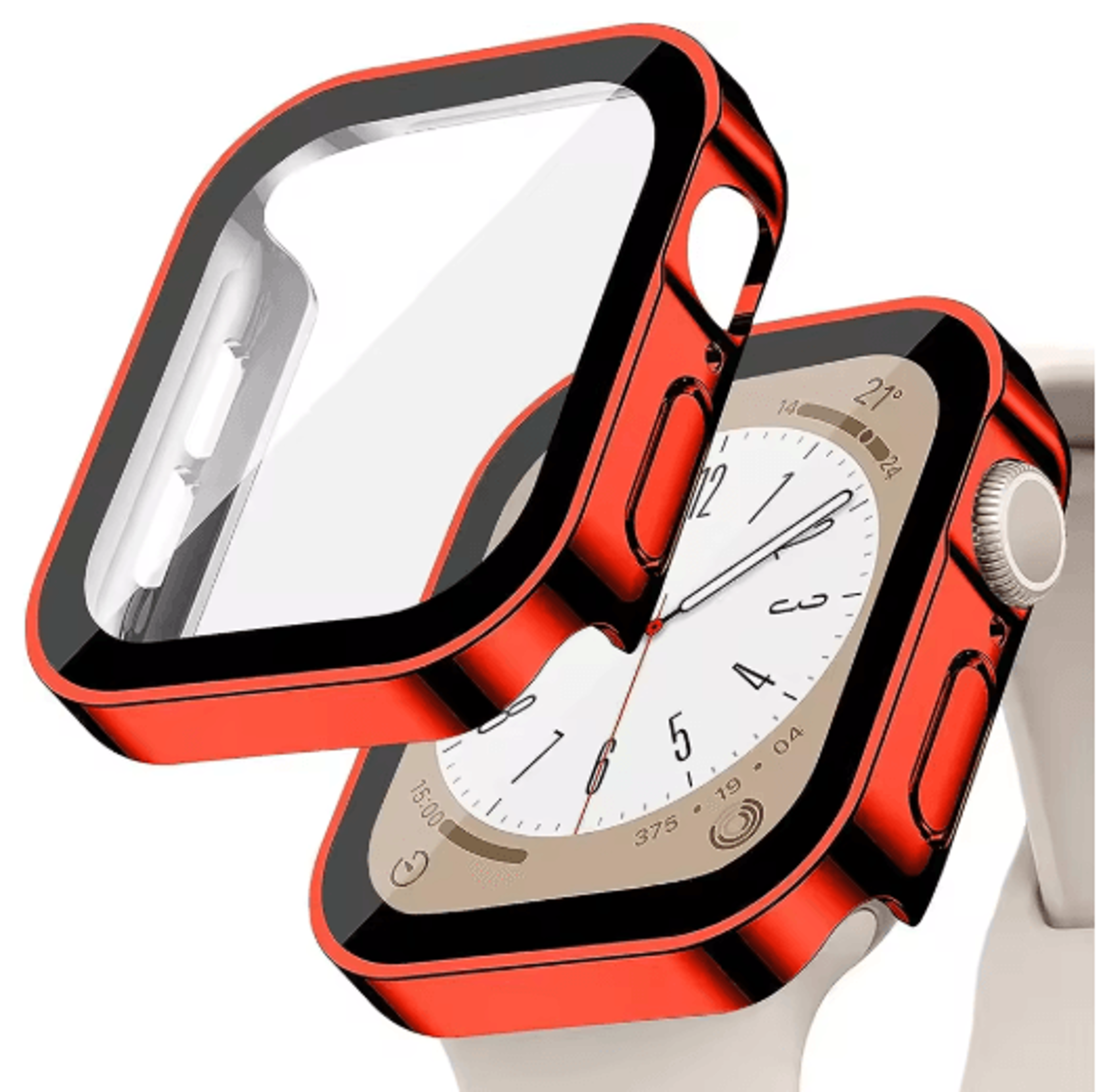 ArmorEdge Tempered Glass Case With PC Bumper For Apple Watch 4