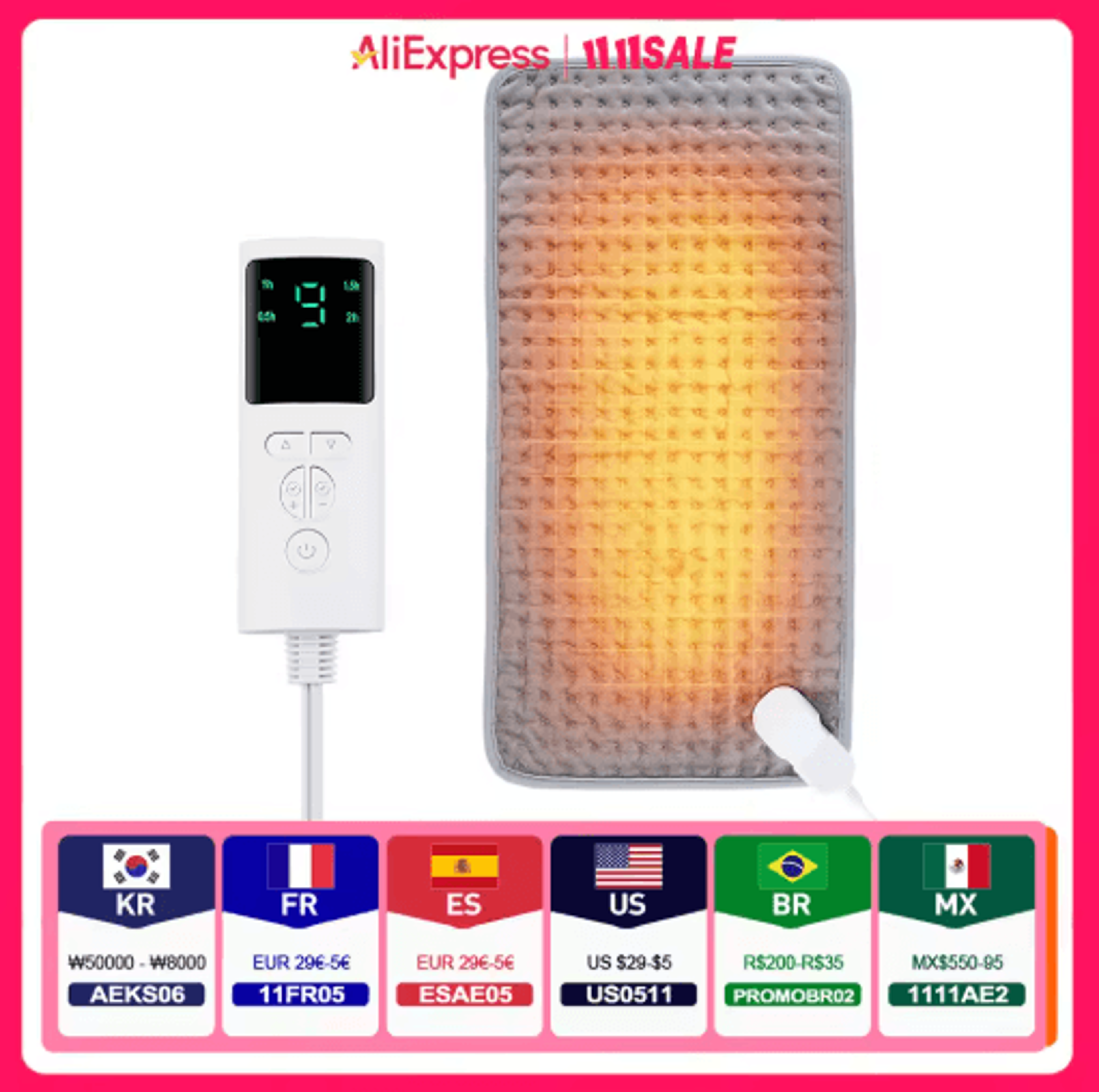 CozyHeat Electric Heating Blanket Mat 58 To 29cm For Bed And Sofa 8