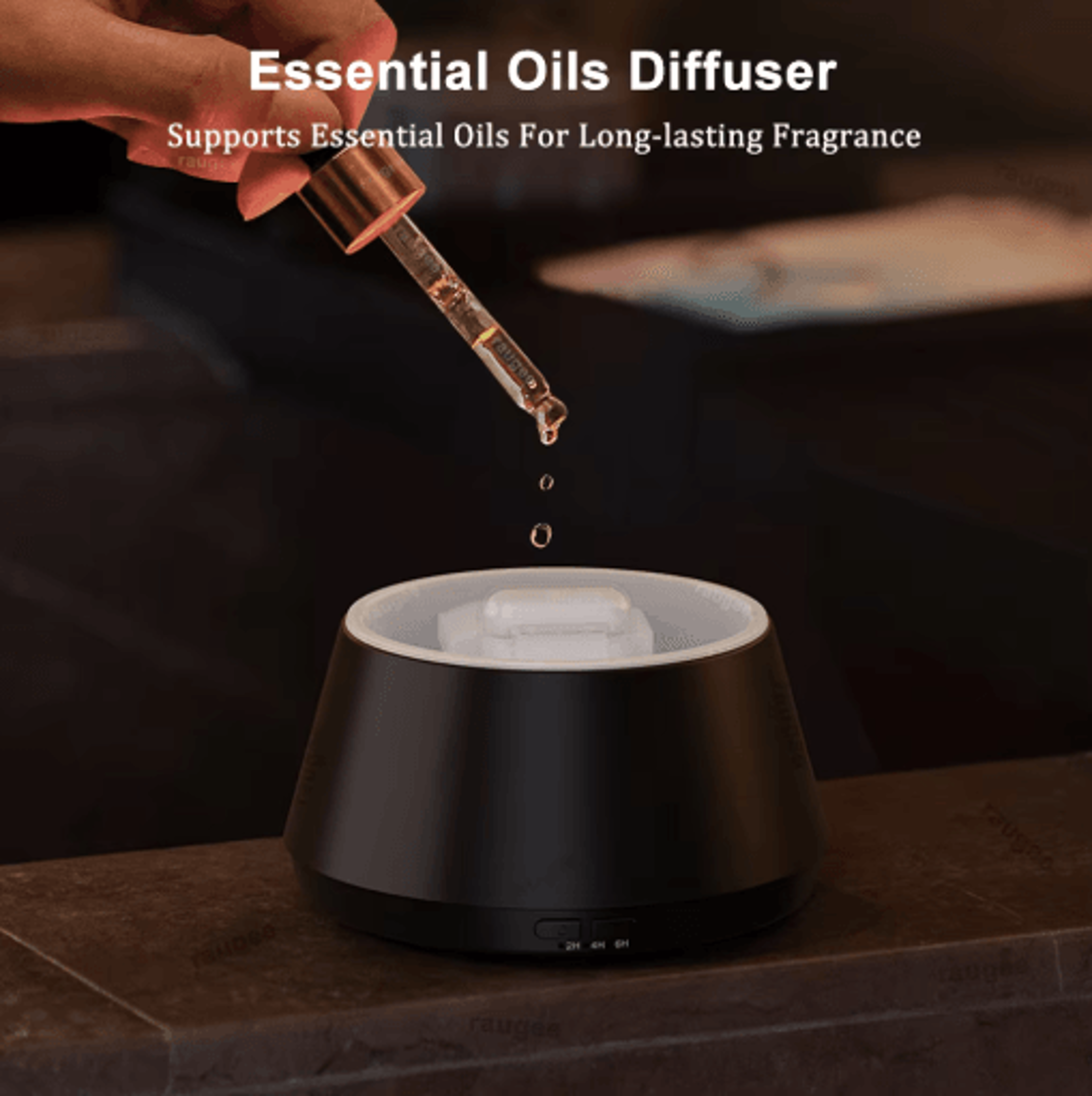 MistGlow USB Mini Air Humidifier And Aroma Essential Oil Diffuser With Night Light 6