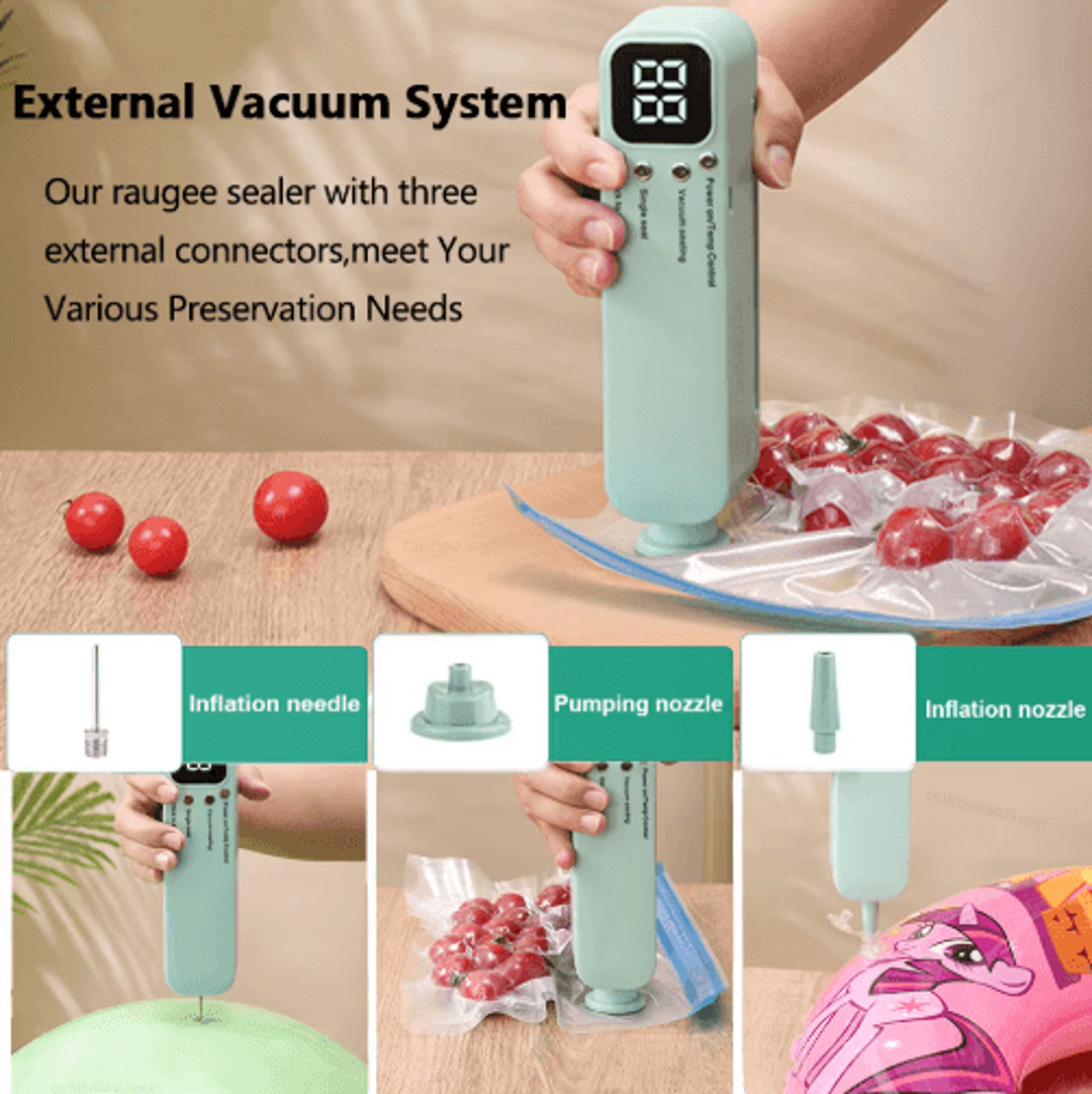 FreshLock USB Rechargeable Portable Vacuum Food Sealer 3