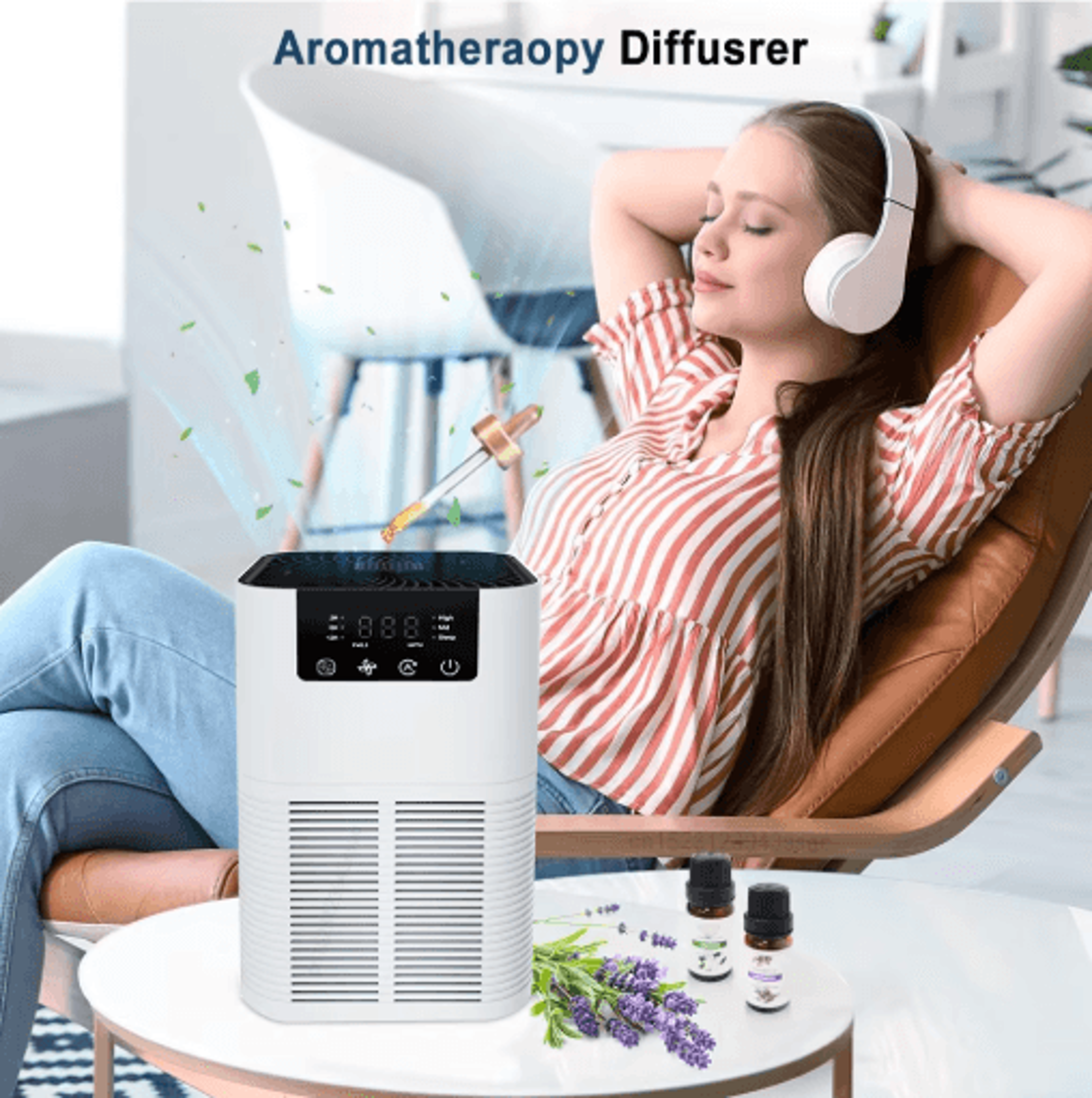 PureAura HEPA Air Purifier With Negative Ion And Aromatherapy 6