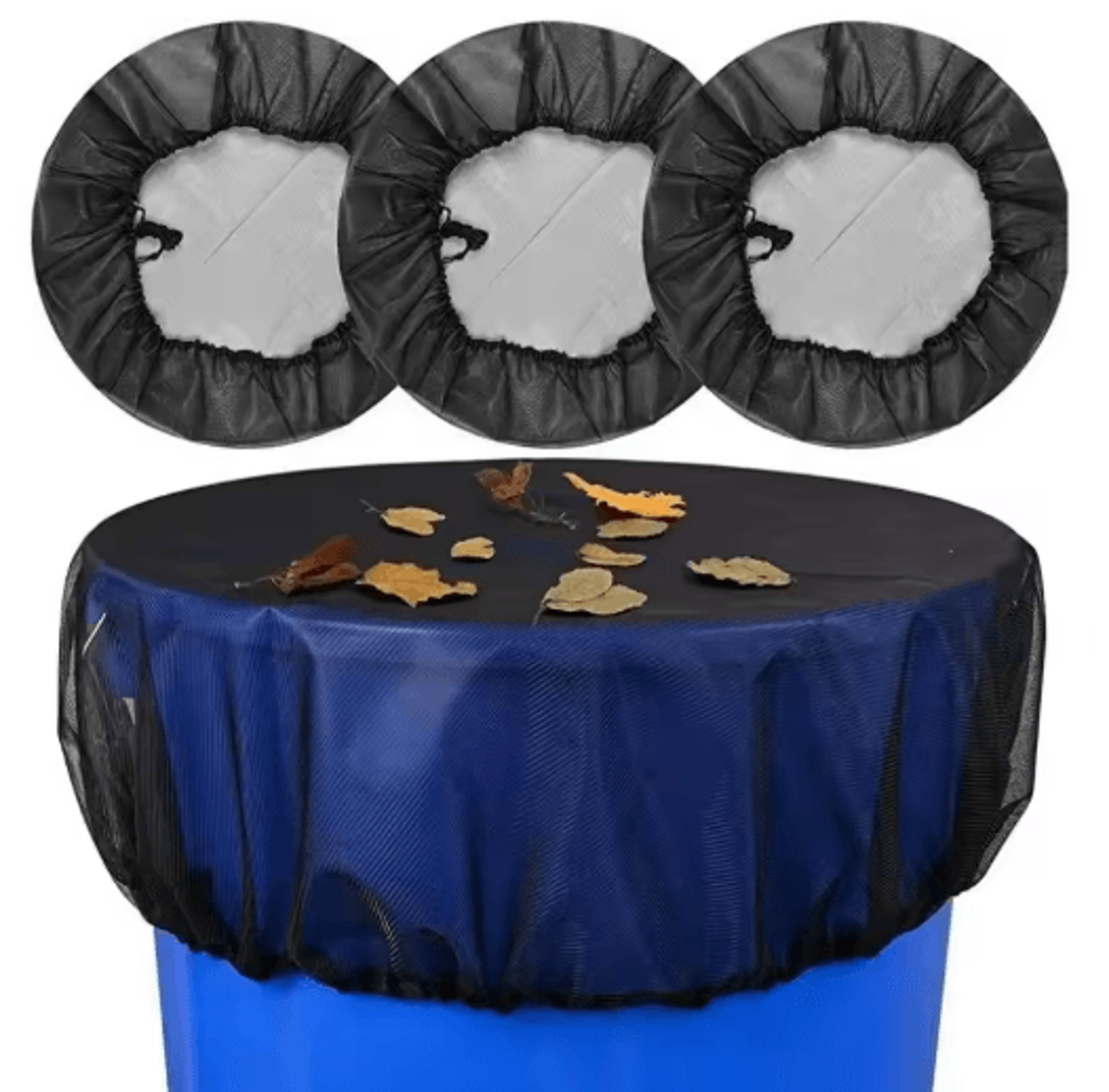 Outdoor Mesh Rain Barrel Cover Netting Set 5 PCS 60 To 100 CM 7