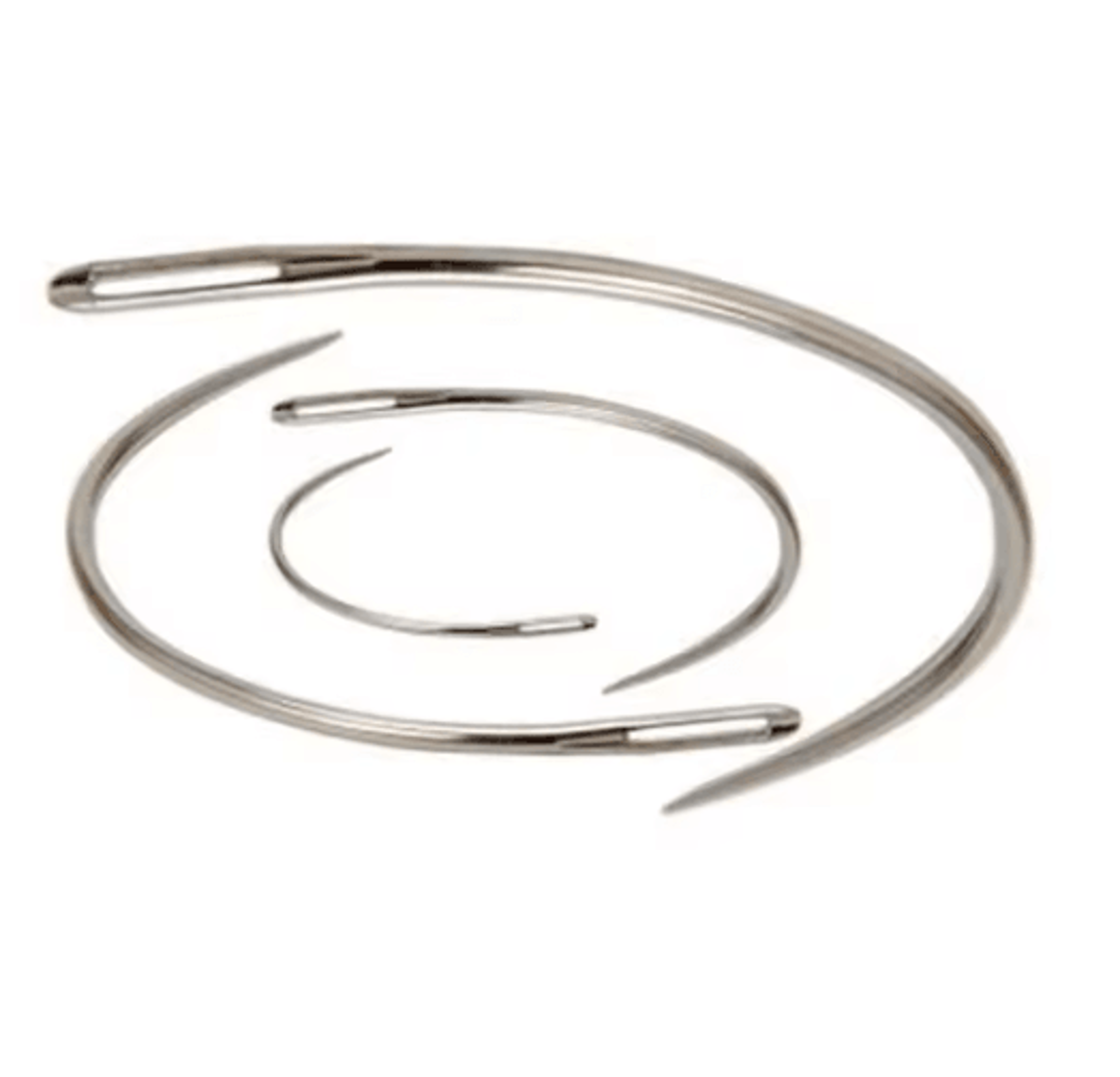 C Type Curved Leather Sewing Needles Set For Hand Stitching 4 PCS 4