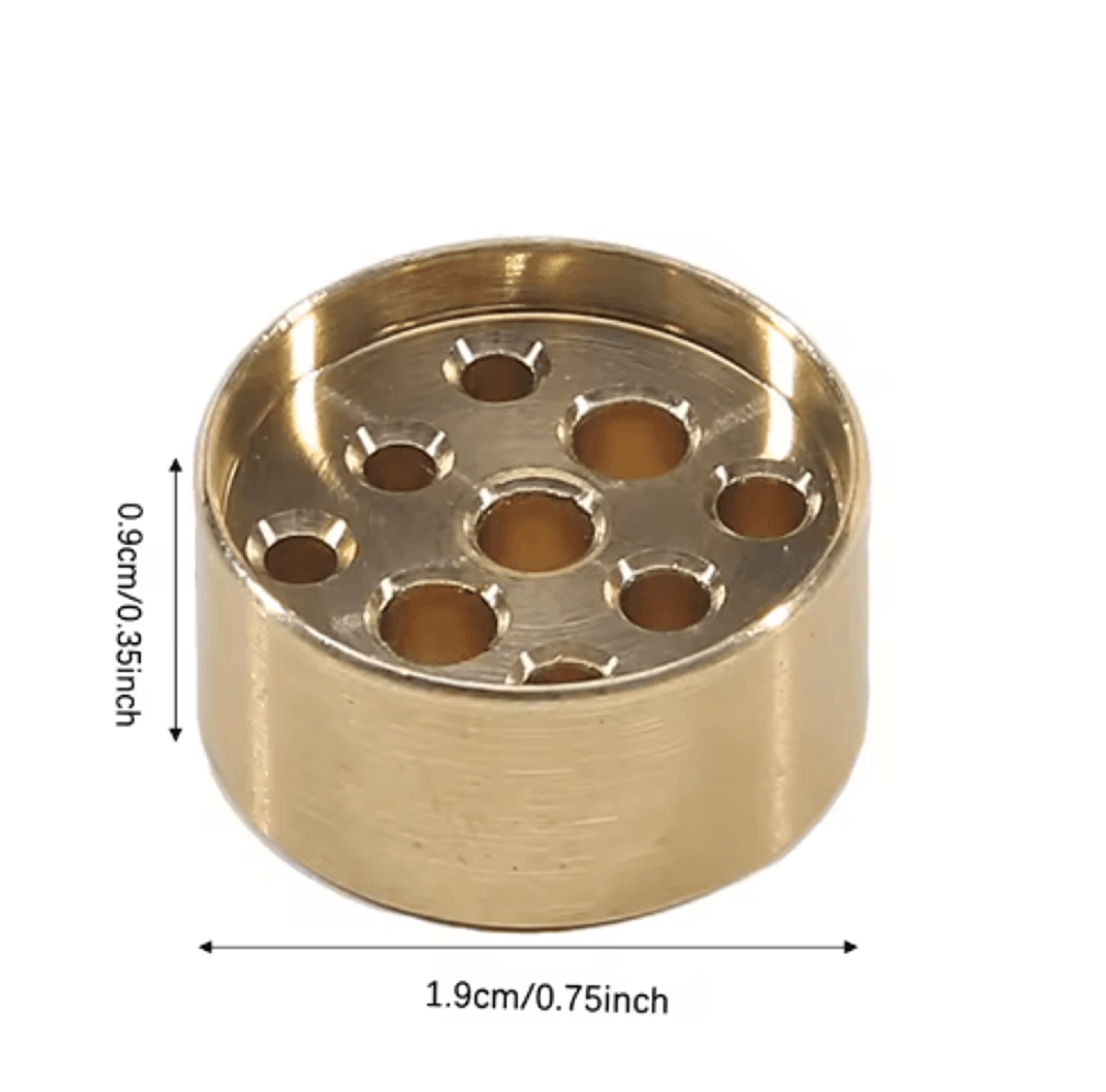Decorative Brass Incense Burner With Heat Resistant Base Mini Holder For Sandalwood Incense 4