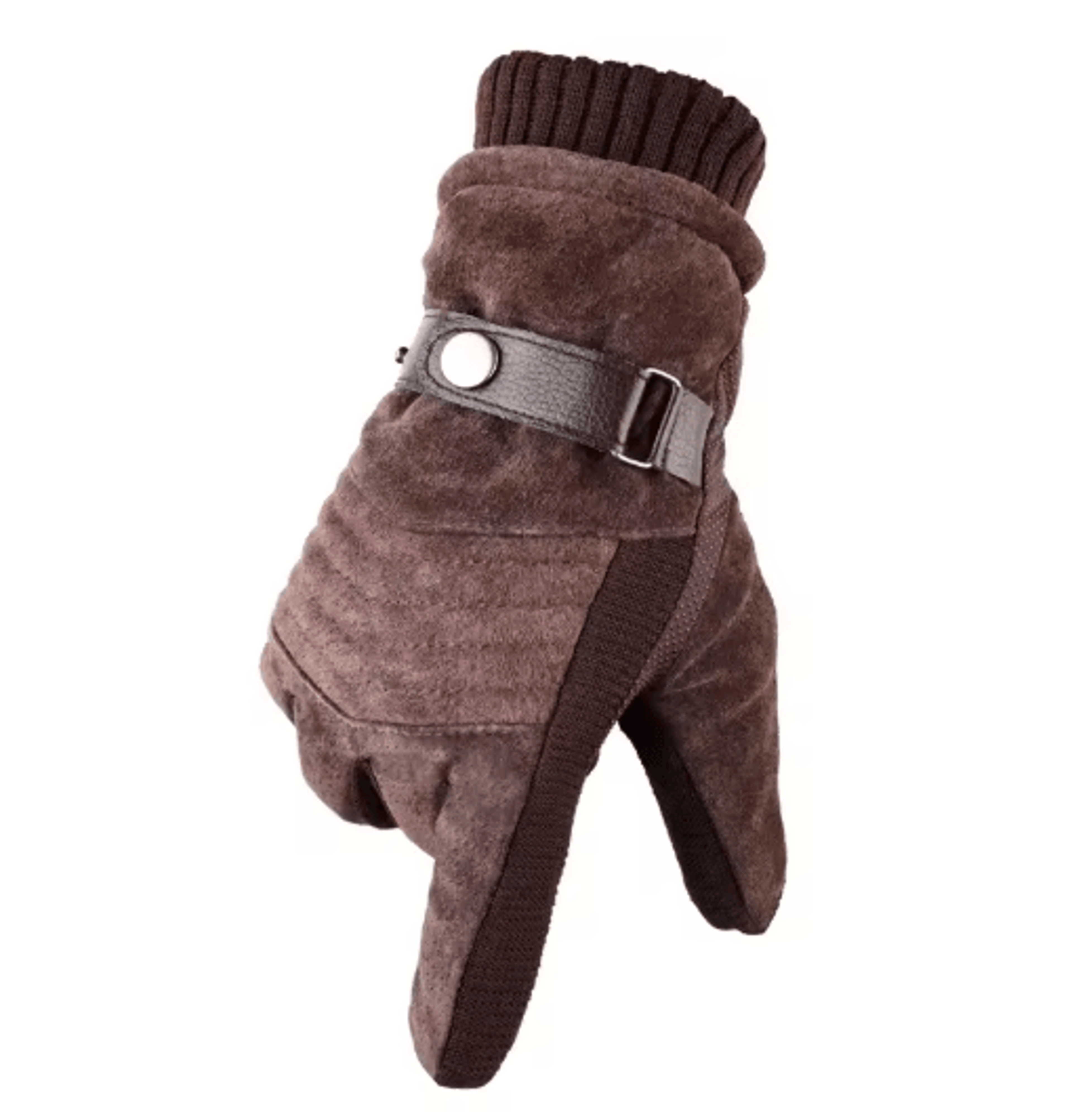 Touch Screen Winter Gloves For Men Genuine Leather Full Finger Warm Outdoor Gloves 1