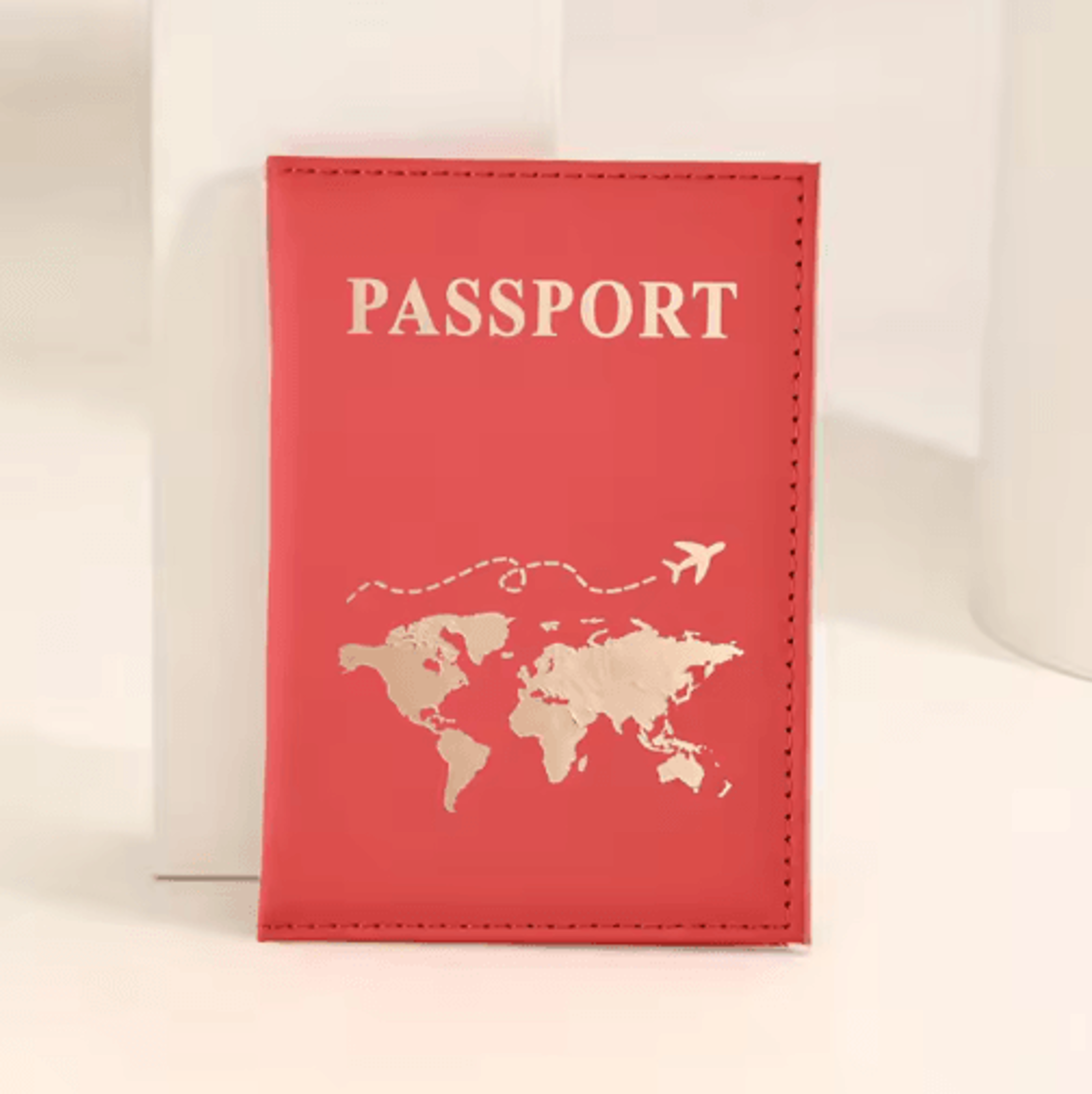 PU Leather Passport Holder Travel Wallet Multifunctional Document And Card Organizer 2