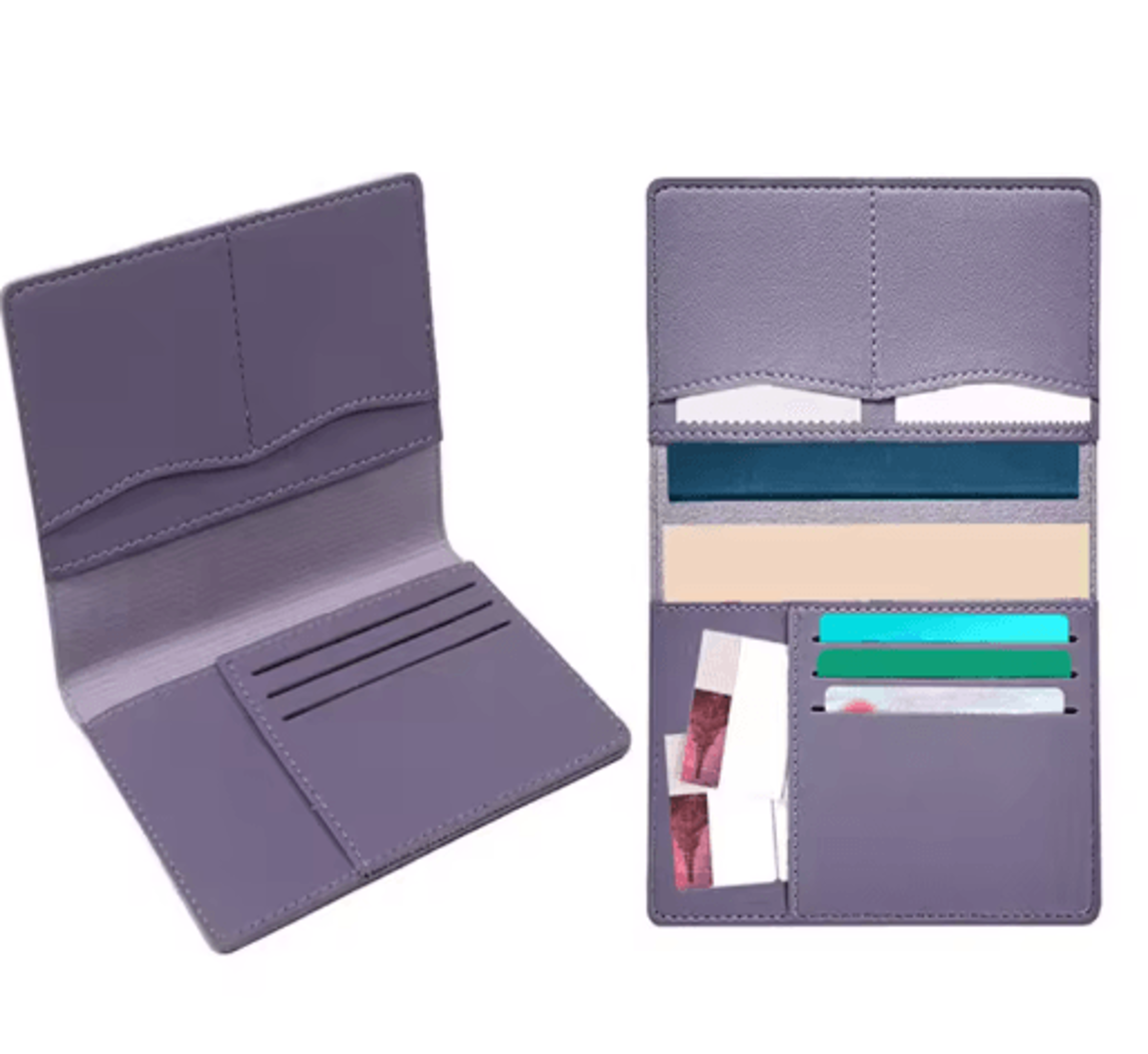 PU Leather Passport Holder Travel Wallet Multifunctional Document And Card Organizer 19
