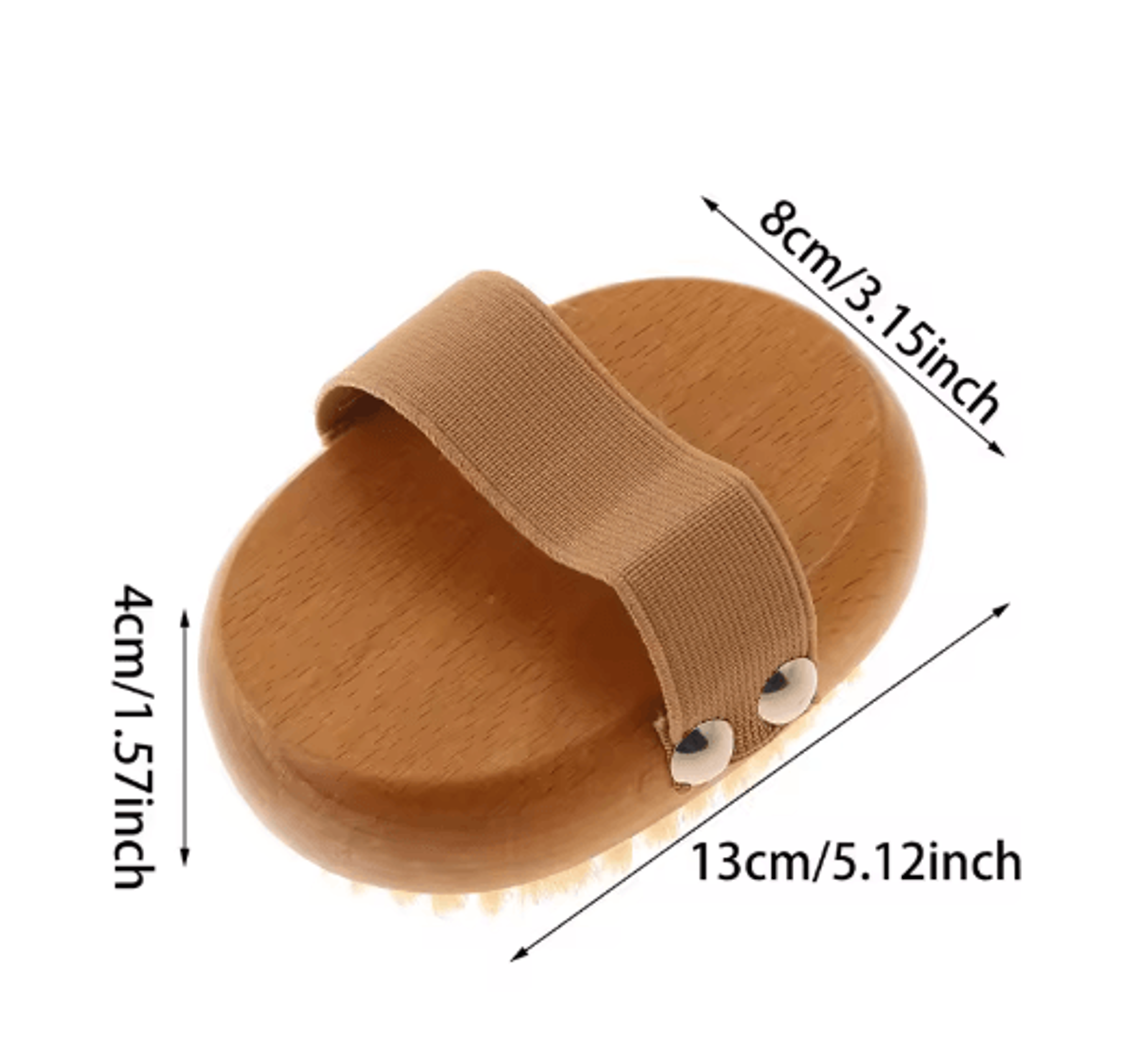 Natural Bristle Body Brush For Wet And Dry Use Exfoliating Massage Tool For Skin Renewal 5