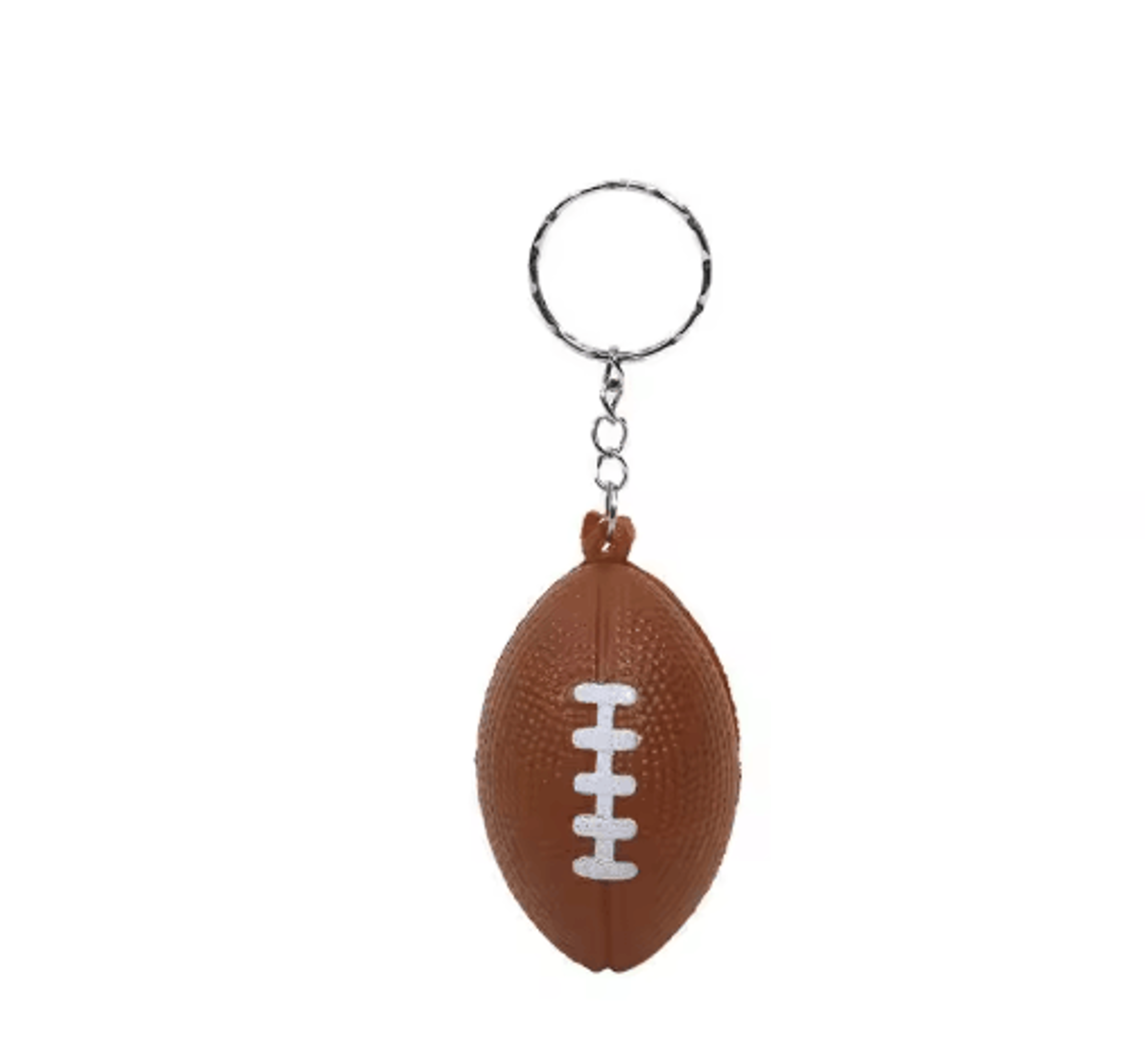 PU Leather Stress Ball Keychain Mini Foam Squeeze Toy For Anxiety Relief 4