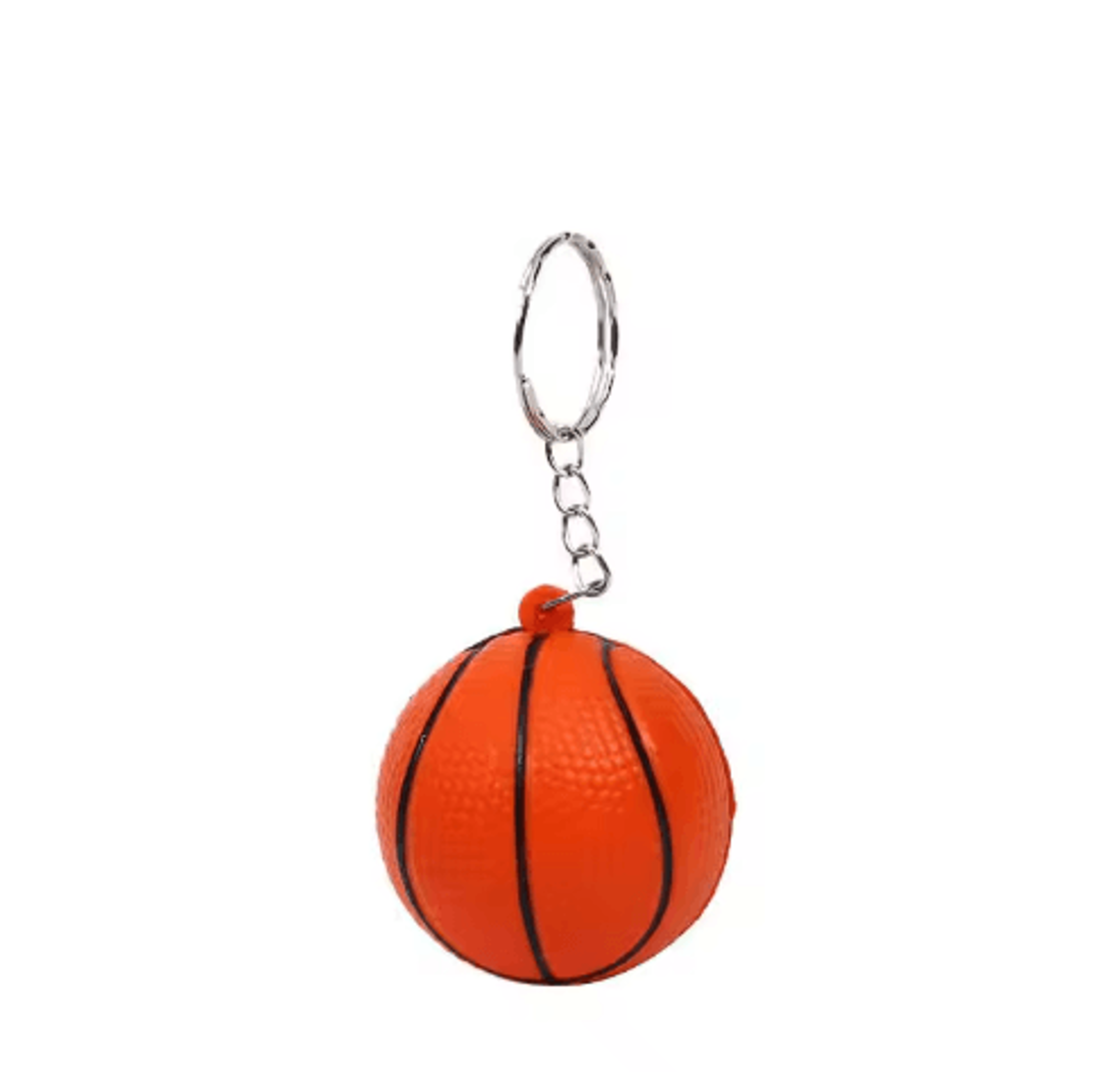 PU Leather Stress Ball Keychain Mini Foam Squeeze Toy For Anxiety Relief 6