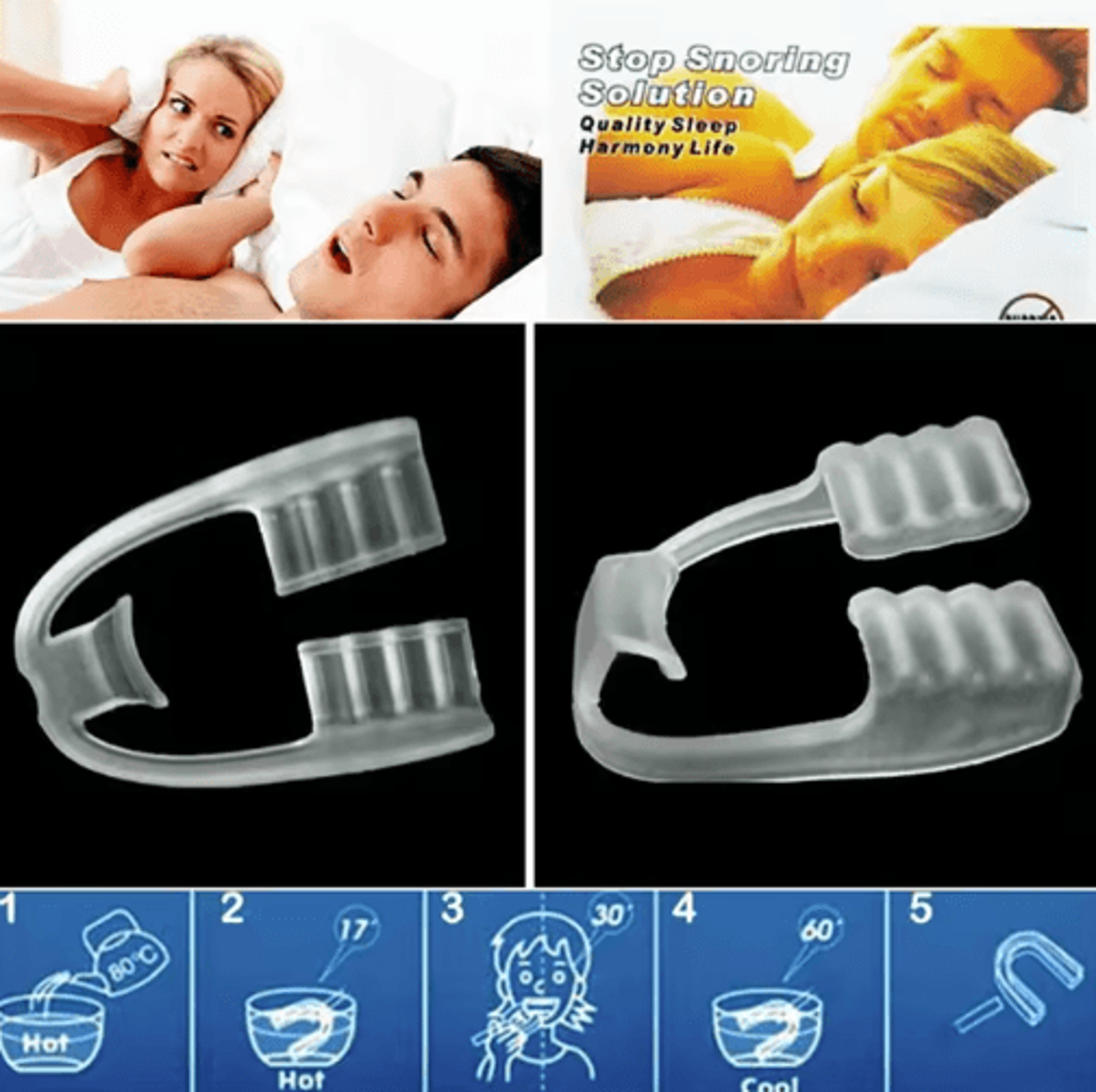 Bruxism Mouth Guard For Sleep  Teeth Grinding  Clenching Protection Set 125 PCS 3