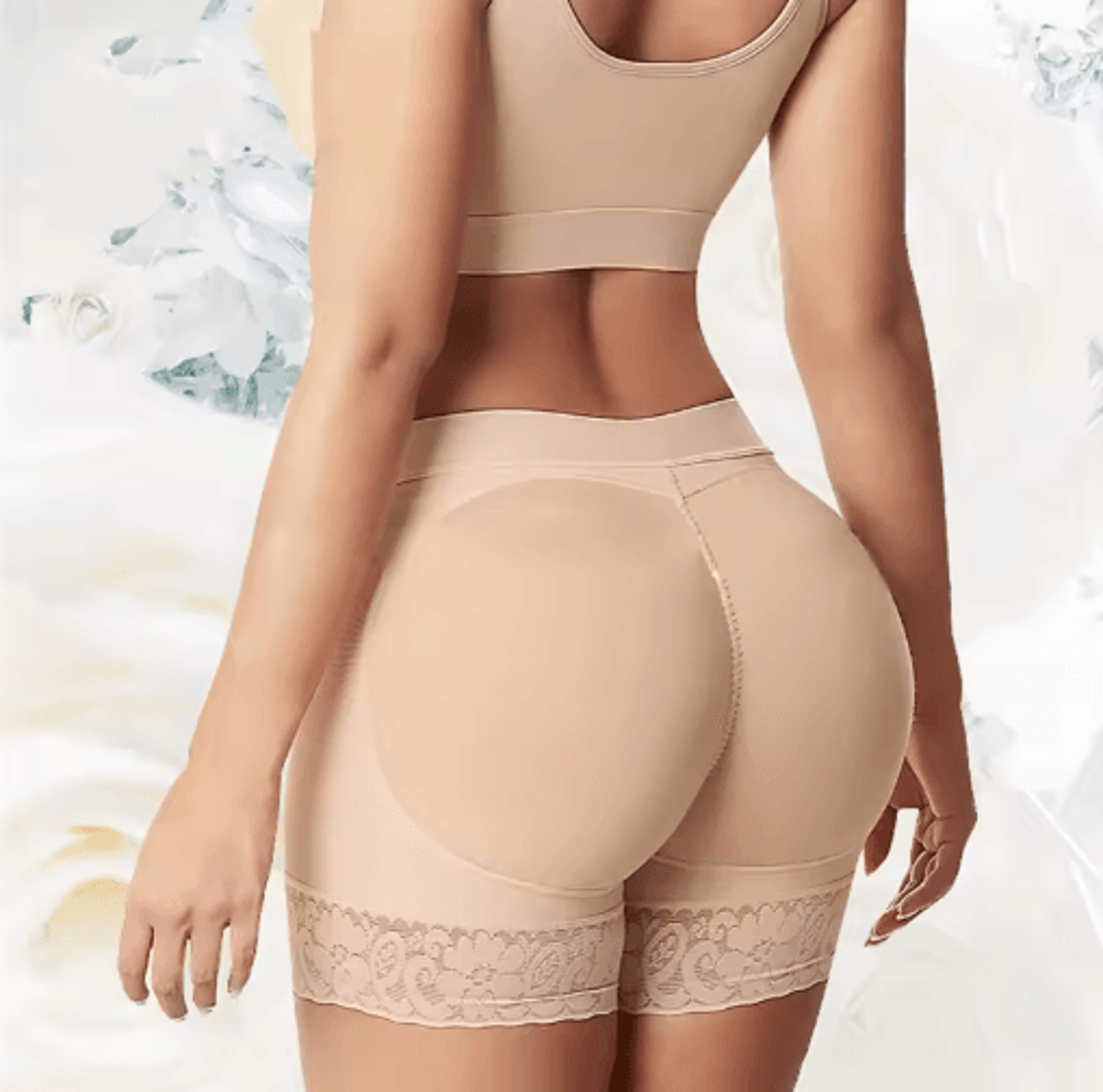 Womens High Waist Push Up Padded Panty  Hip Lifting Shaping Safety Underwear 6