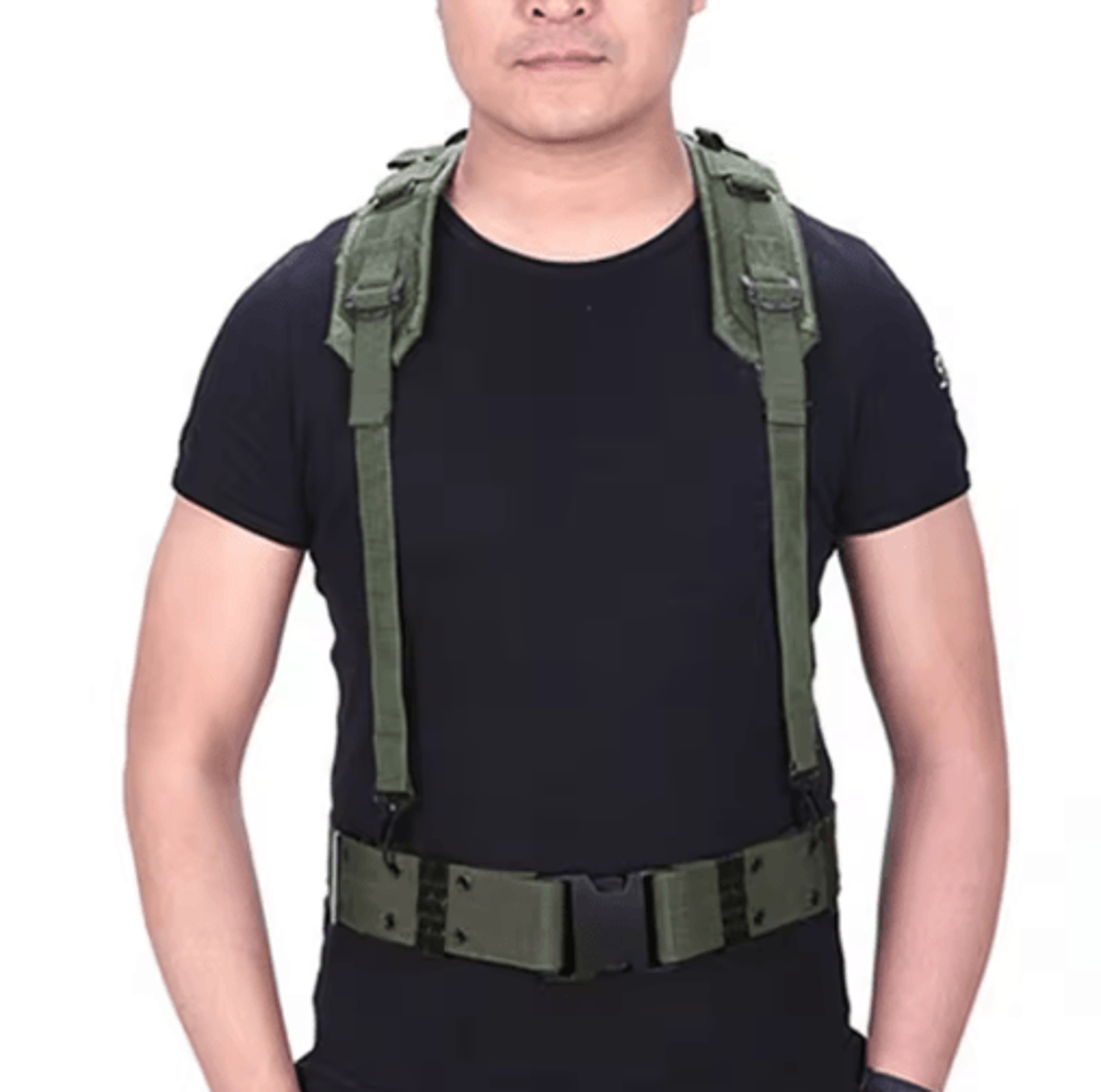 Mens YShaped Adjustable Outdoor Belt  Mountaineering Shoulder  Chest Support Strap 8