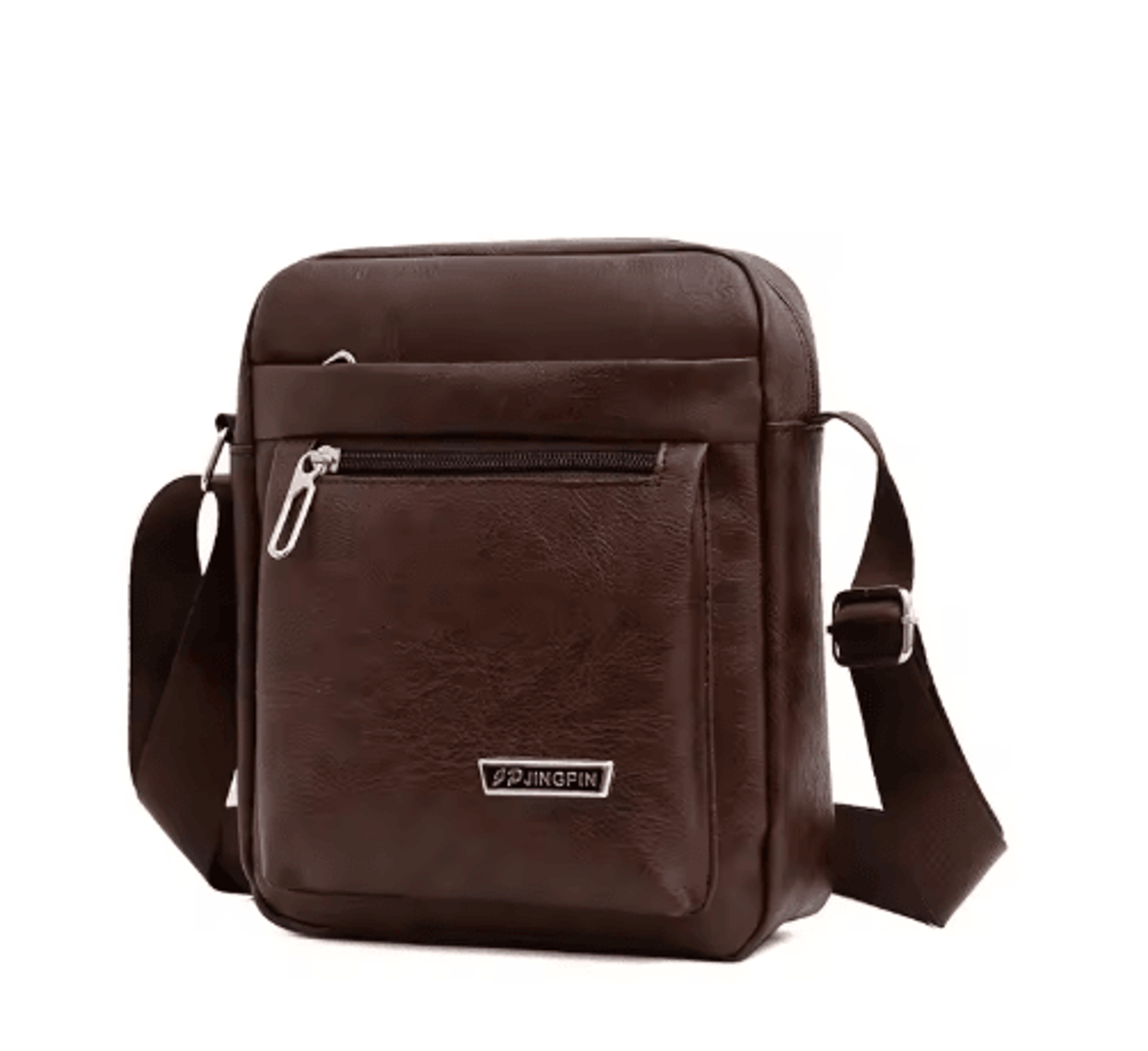 Mens PU Leather Shoulder Bag  Business Flap Crossbody Messenger Bag 5