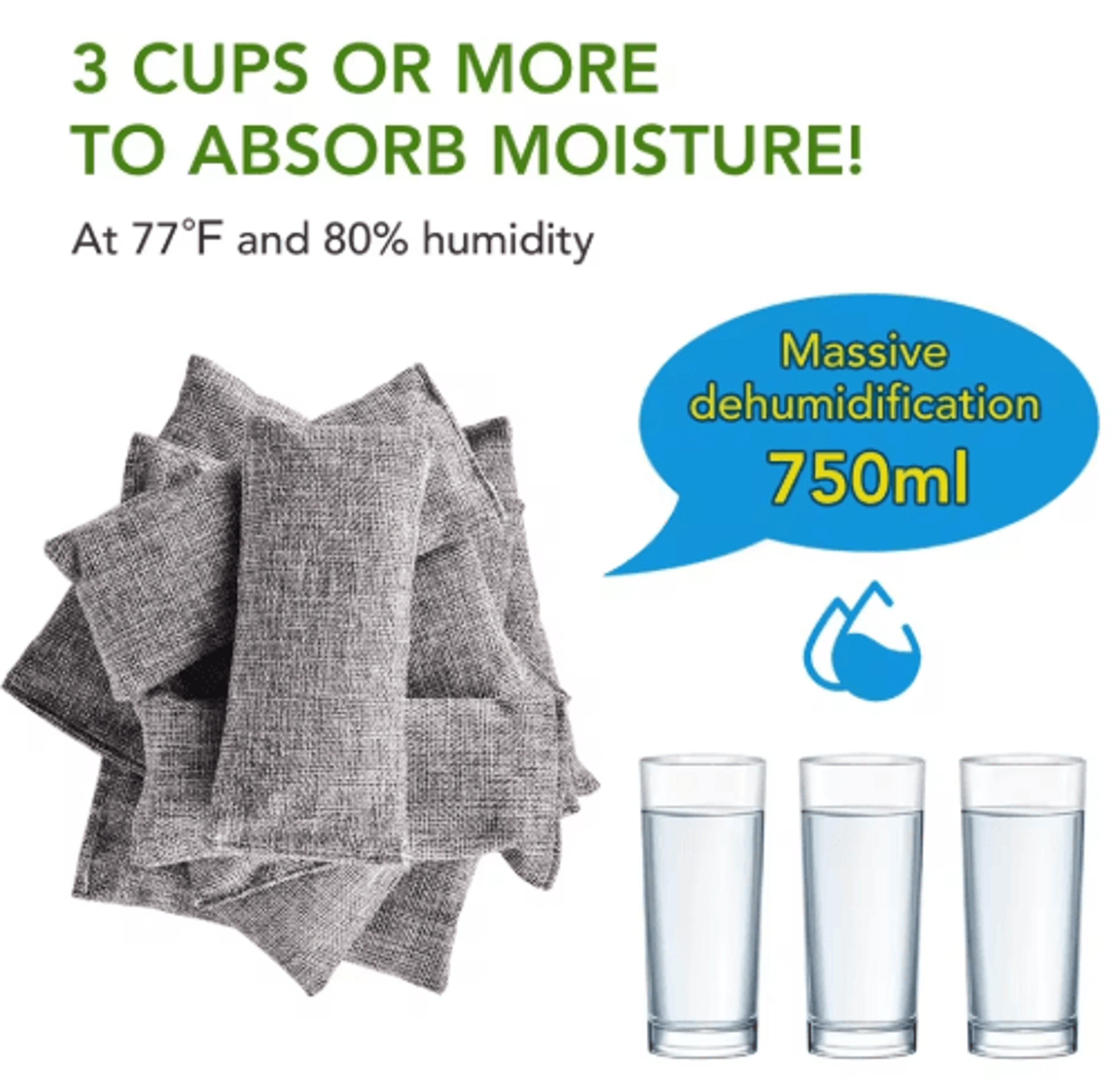 Bamboo Charcoal Air Purifying Bags  10PCS Activated Odor  Moisture Absorbers 4