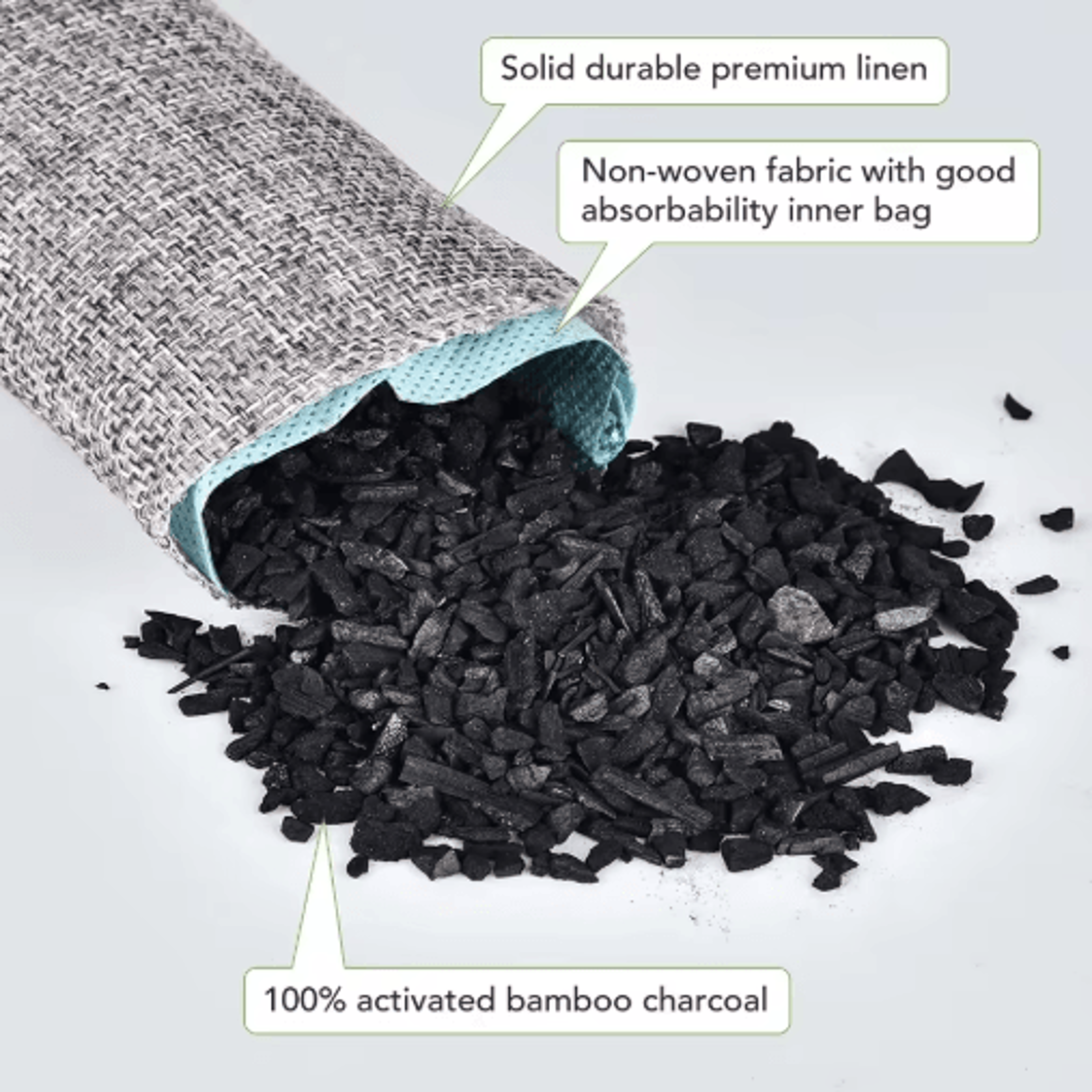 Bamboo Charcoal Air Purifying Bags  10PCS Activated Odor  Moisture Absorbers 5