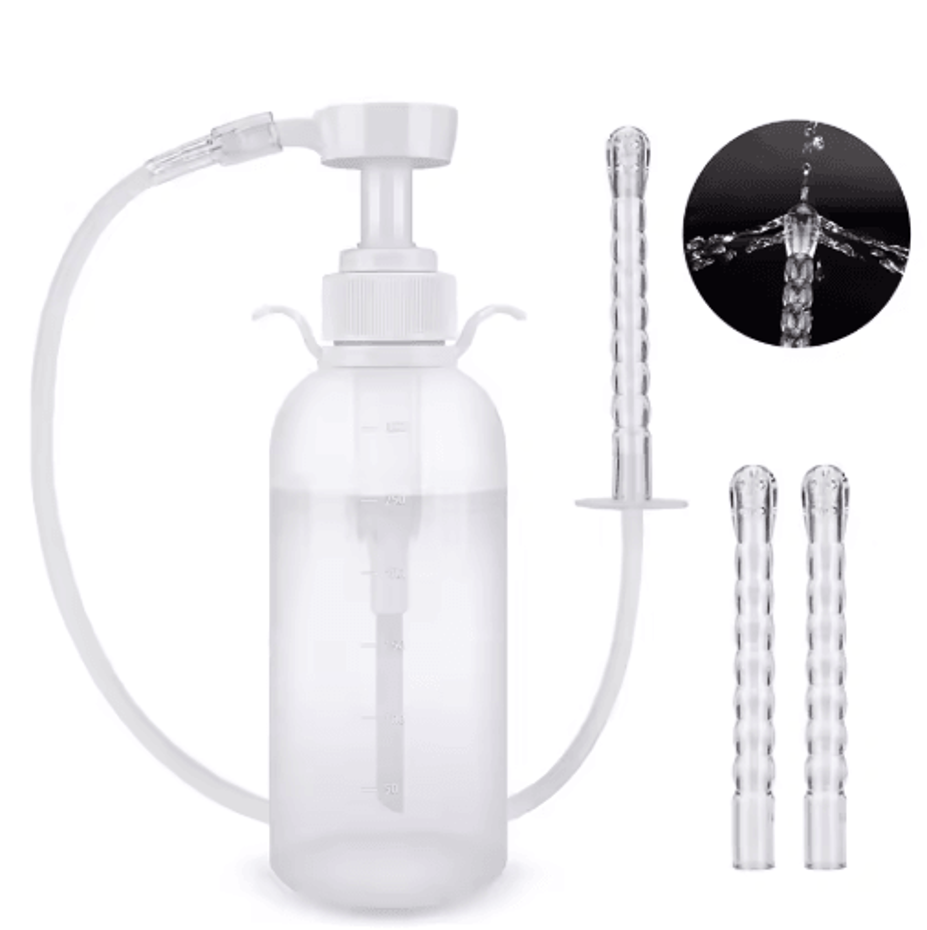 Reusable Vaginal  Anal Cleansing Syringe  300600ML Personal Hygiene Flushing Kit 2