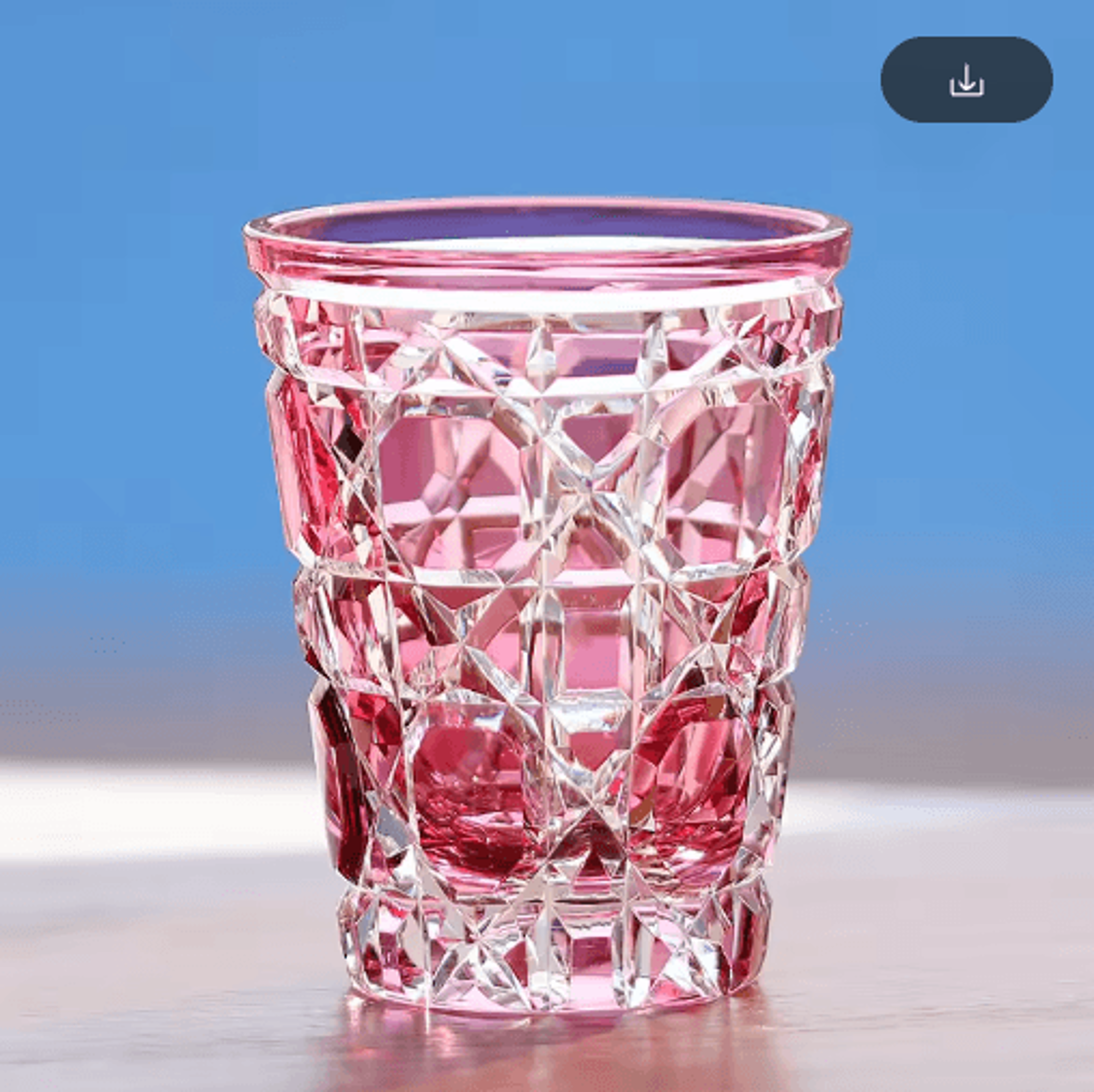 Hand Cut Multi Colored Cocktail Tumbler 260 Ml Colored Whiskey Glass For Coffee Water And Spirits 5