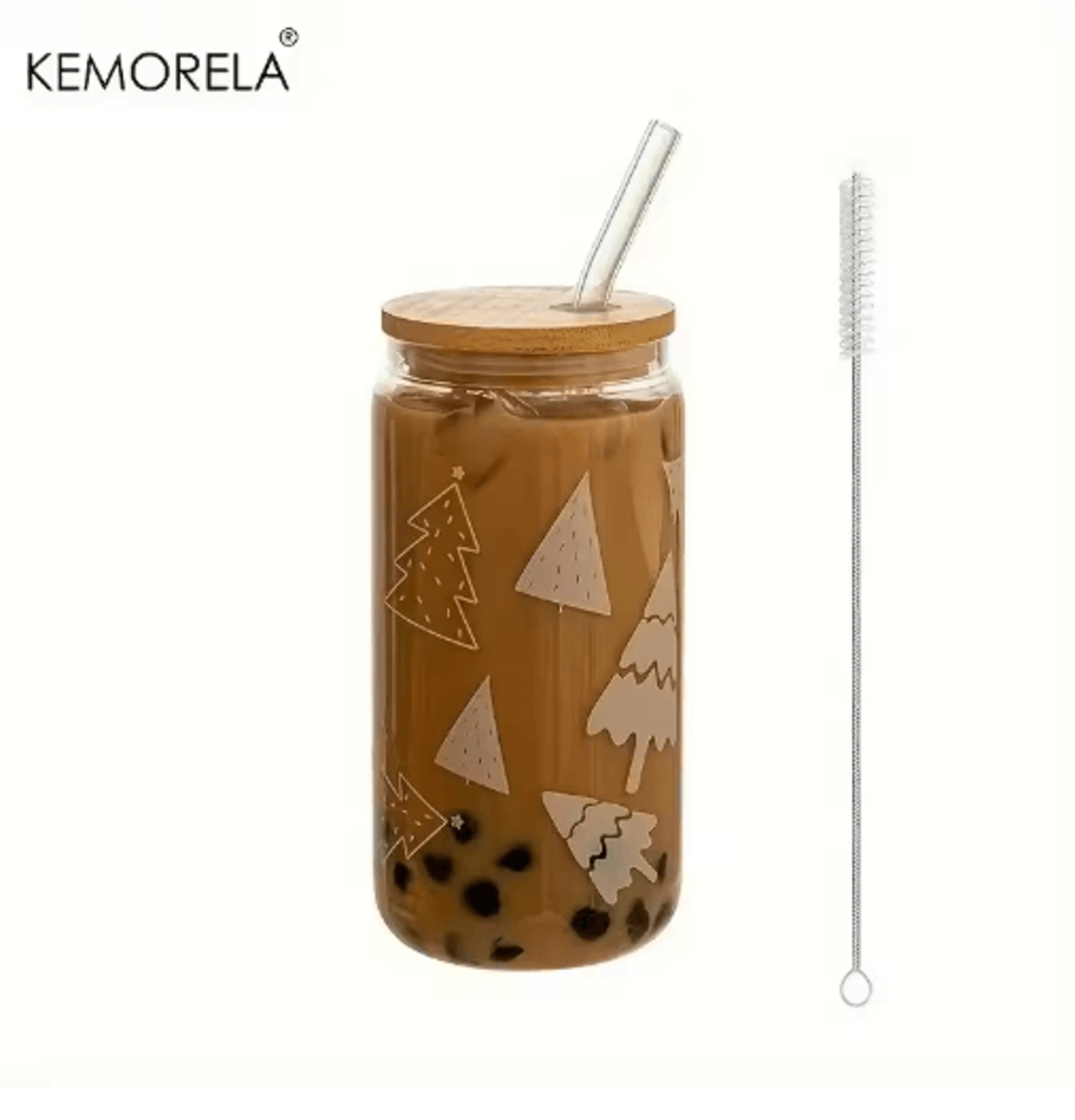 Christmas Beer Can Glass Cup With Lid And Straw 480 Ml Holiday Coffee And Drink Tumbler 1 To 4 PCS 2