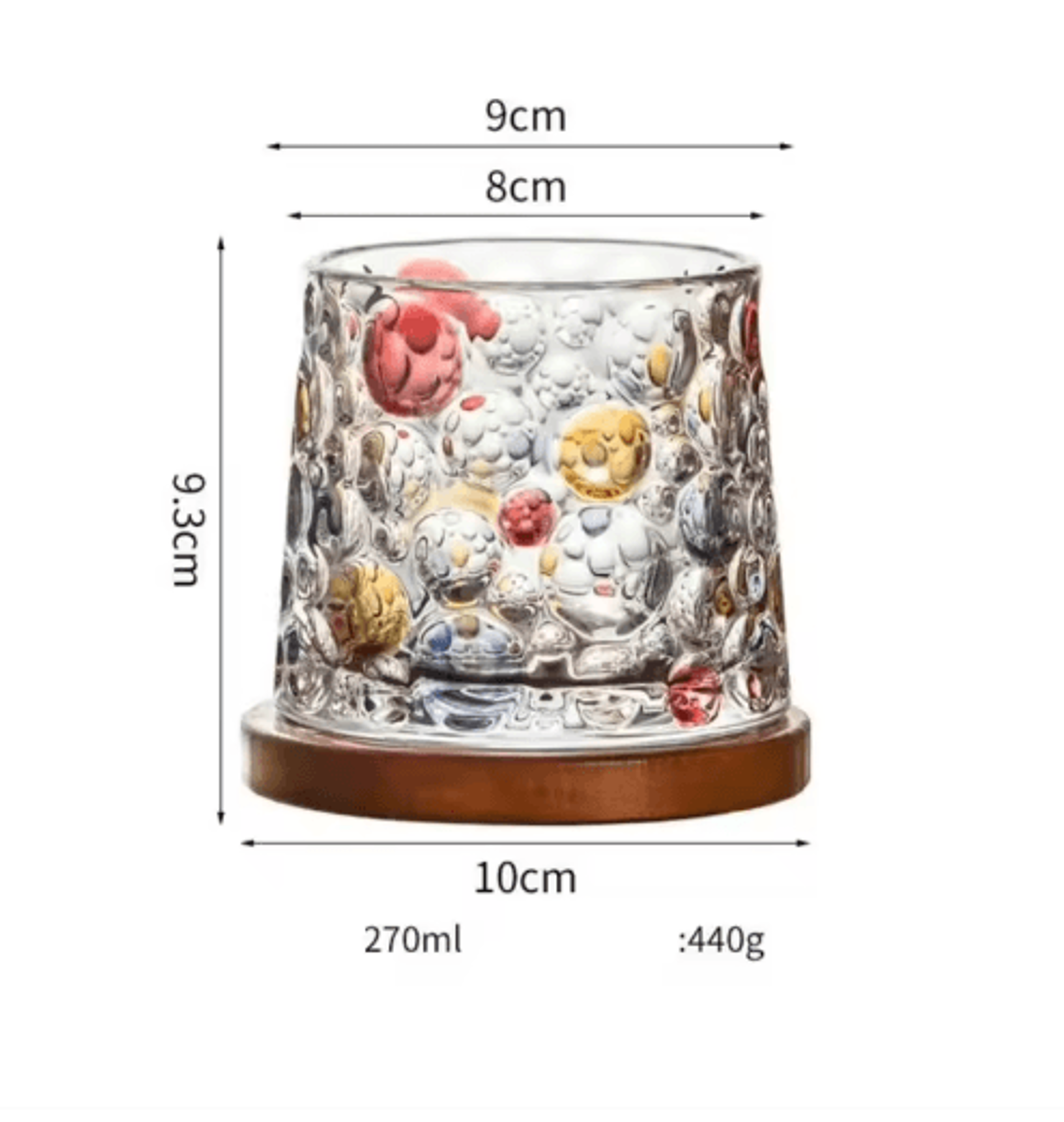 Rotating Base Crystal Whiskey Glass Spinning Tumbler For Whiskey Wine And Brandy 5