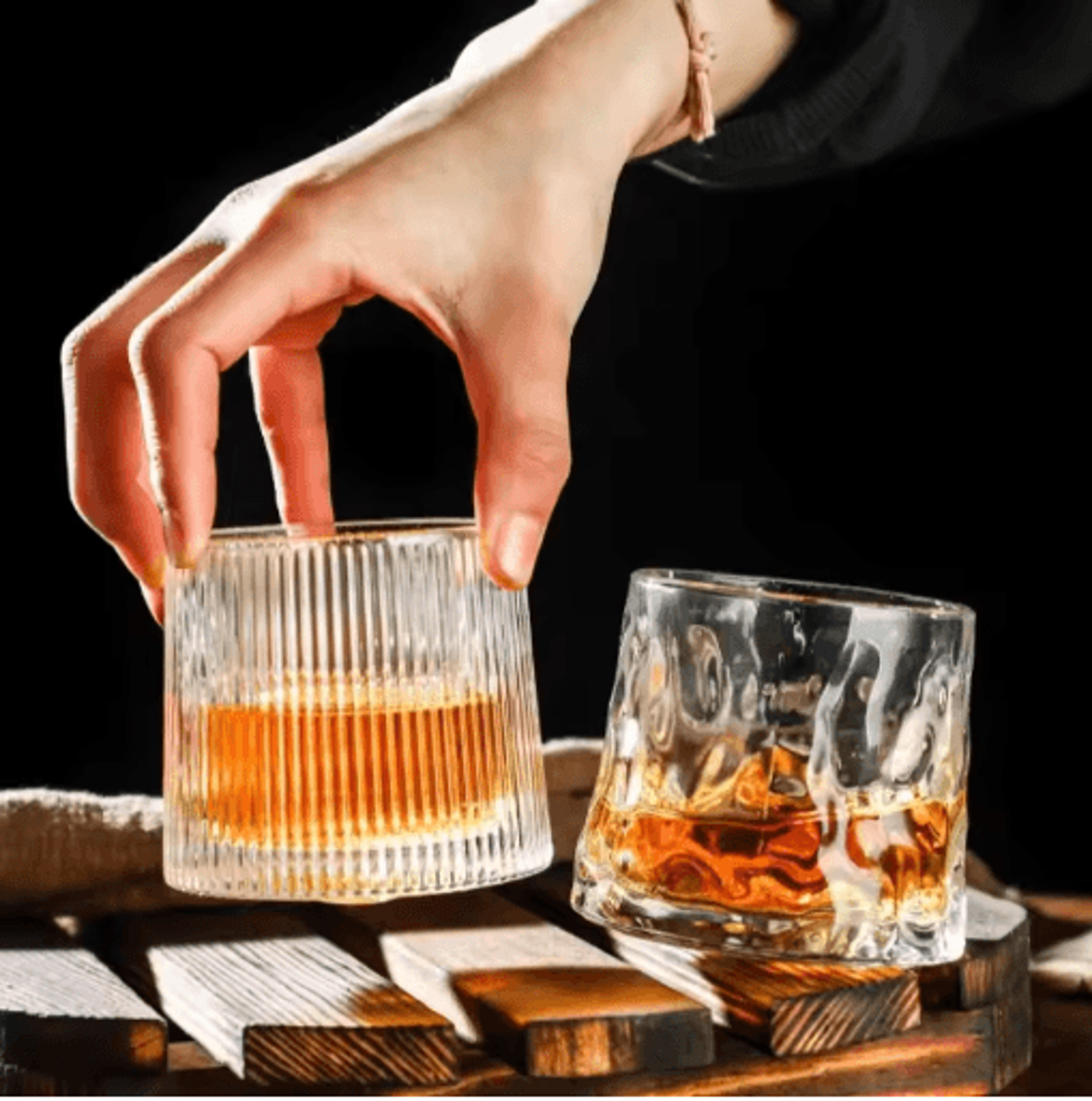 Creative Spinning Whiskey Glass 200 Ml Rotating Tumbler For Cocktails Wine And Brandy 8