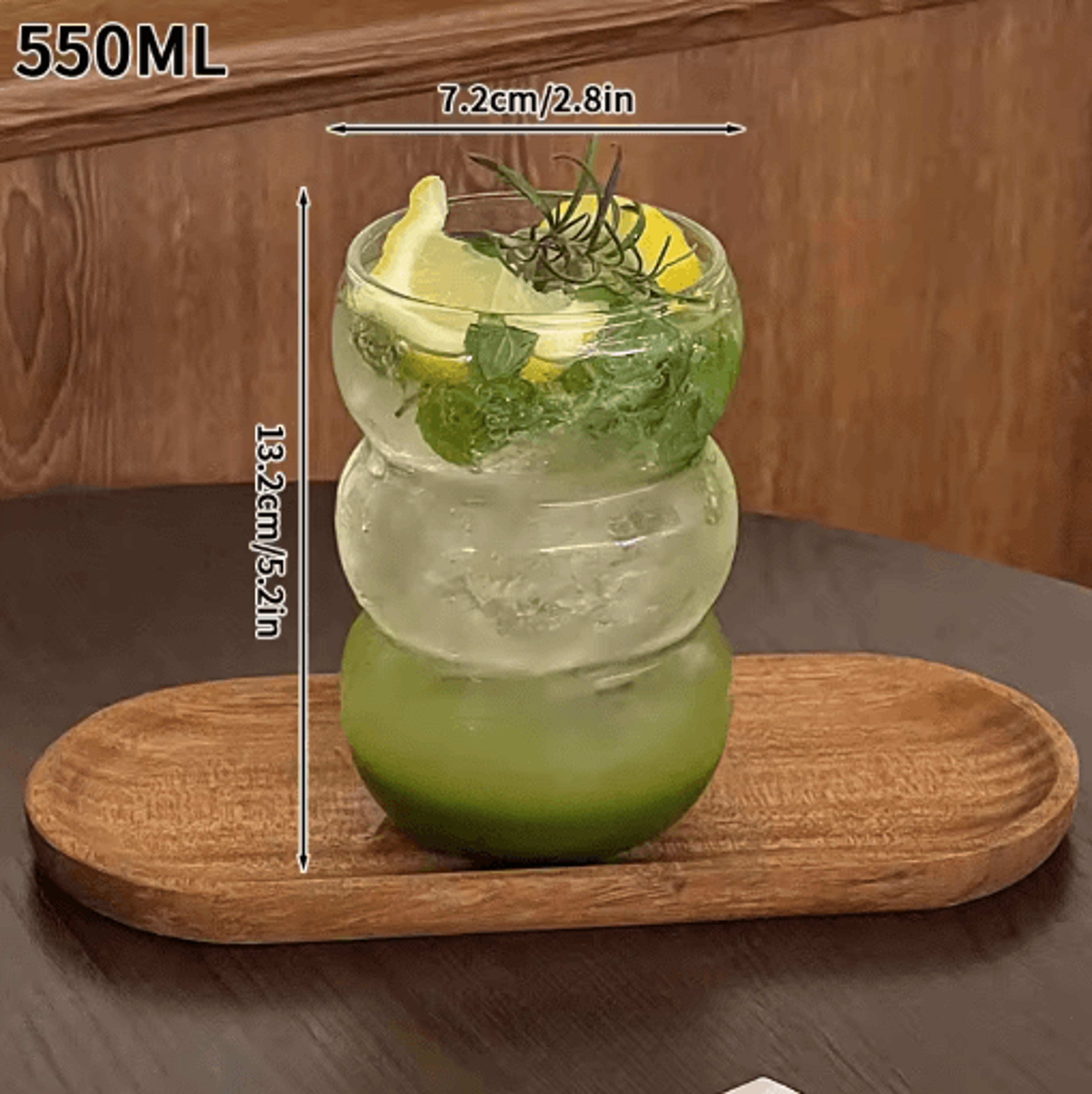 INS Style 3D Rose Glass Cup Heat Resistant Transparent Coffee And Juice Tumbler 6