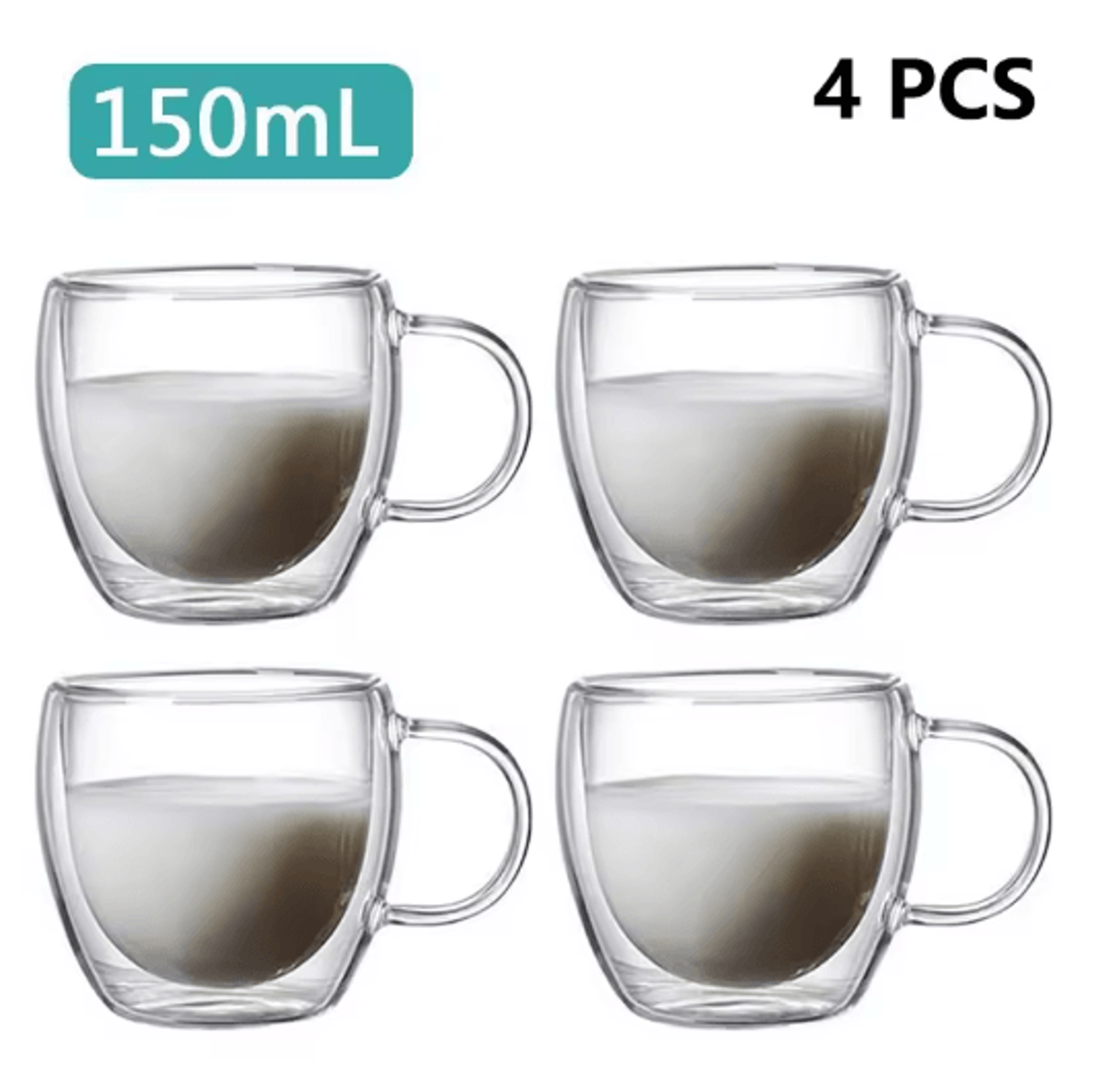 Transparent HeatResistant Glass Tumbler Creative Coffee Whiskey And Cocktail Mug 4