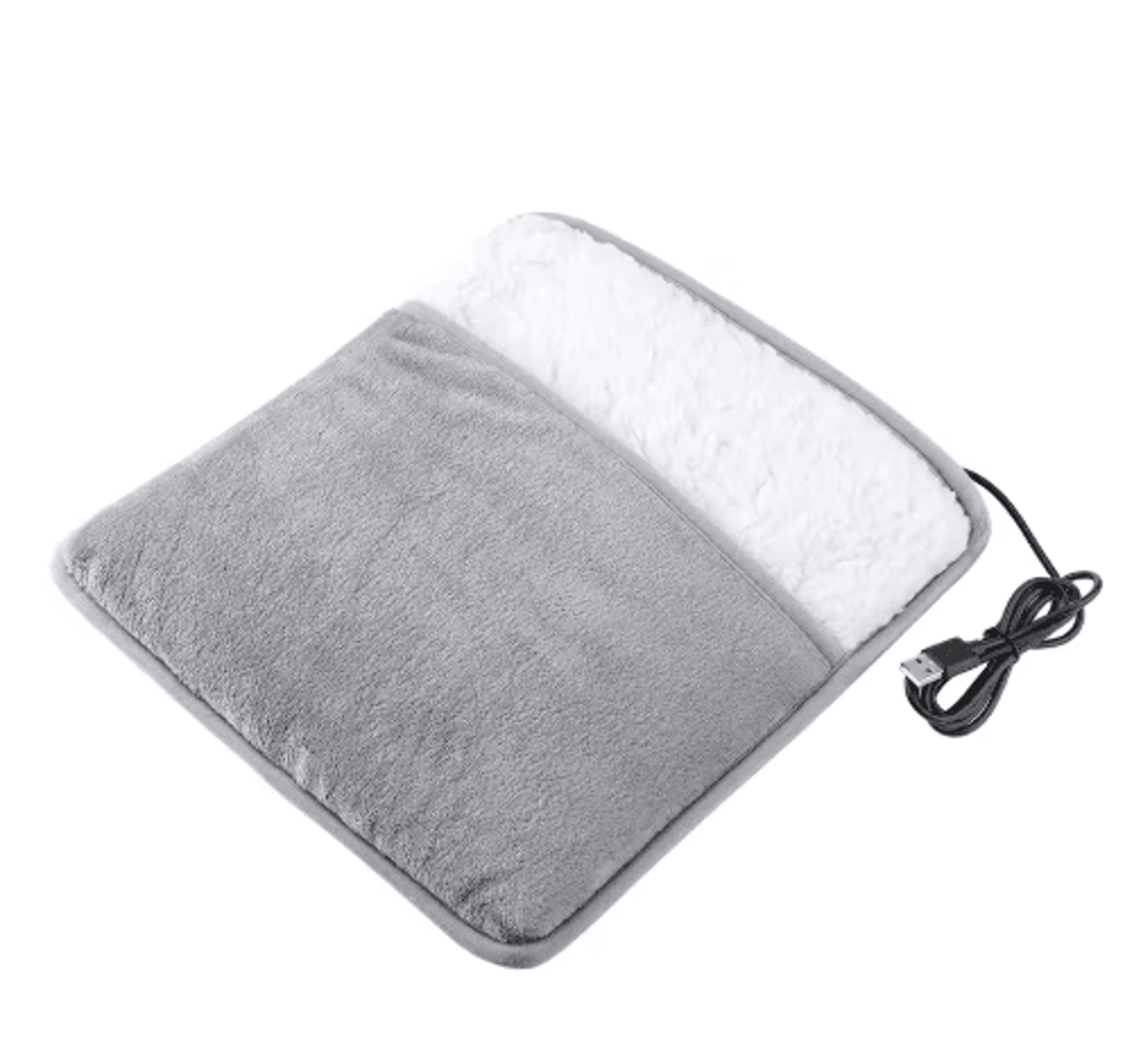 Winter Electric Foot Heating Pad  USB Plush Foot Warmer Mat For Cozy Sleep  Home Comfort 2